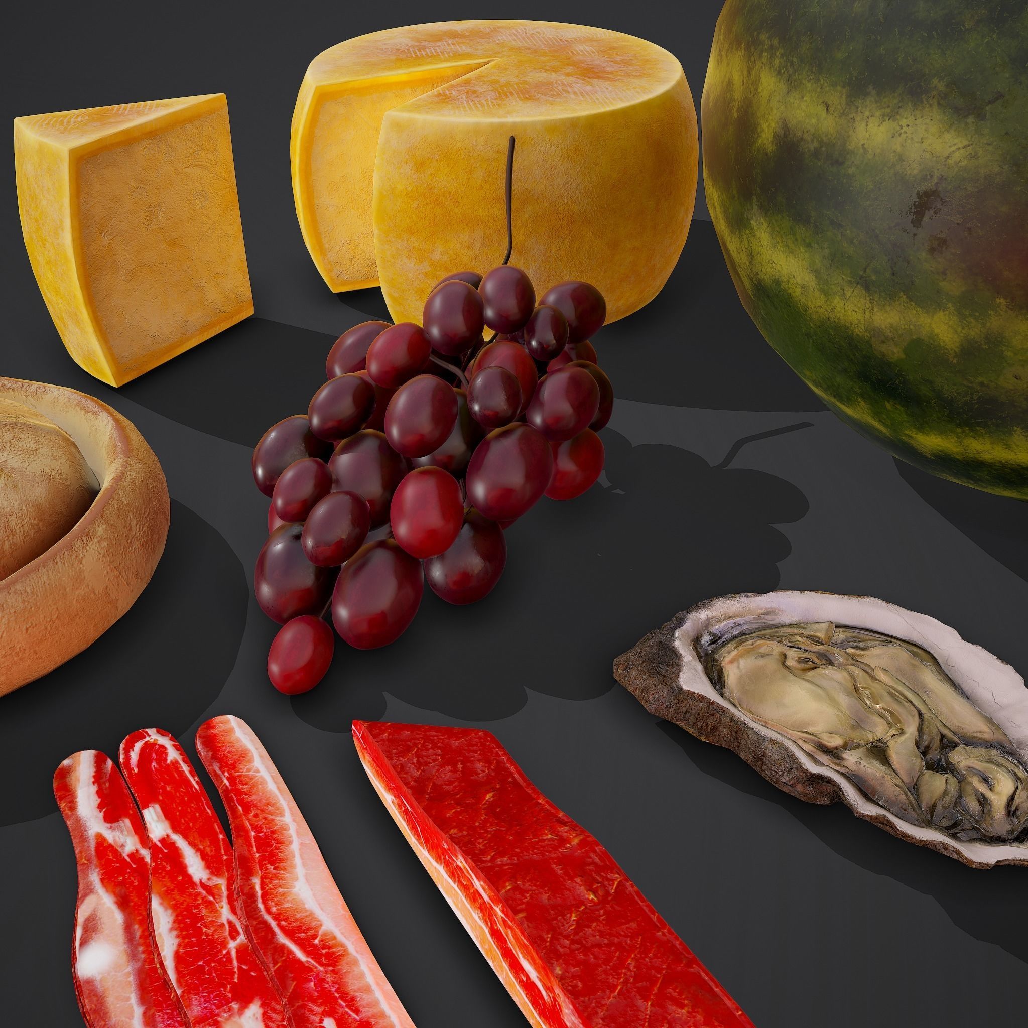 12 Medieval Food Props  3D Model Collection_42