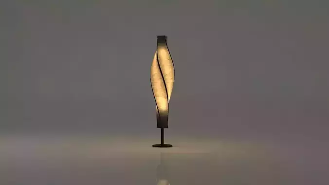 Paper Twist Lamp 3D model