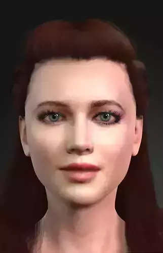 jennifer lawrence the hollywood star 3D Ready for animation