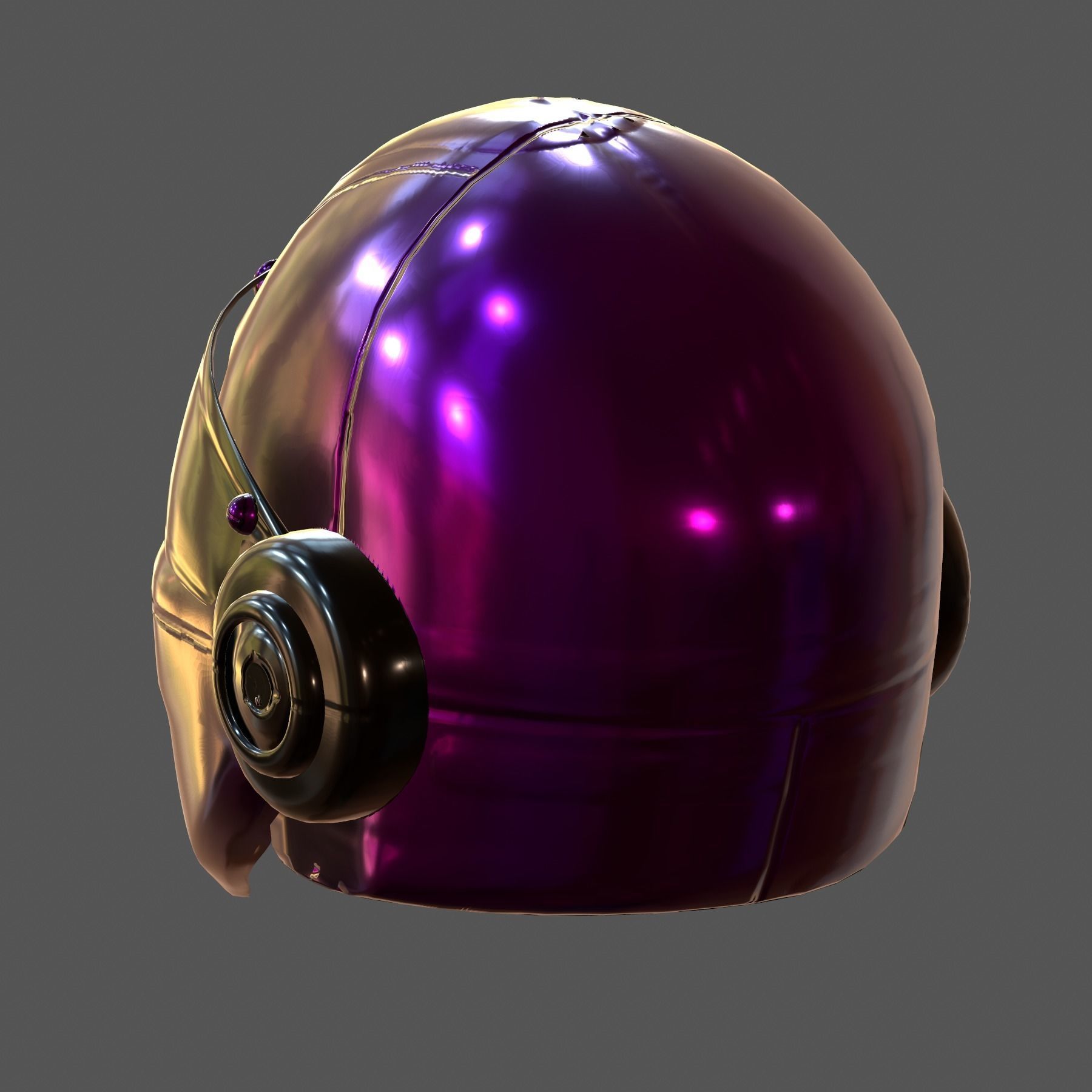 Helmet plastic mask protection 3D model Low-poly 3D model_6