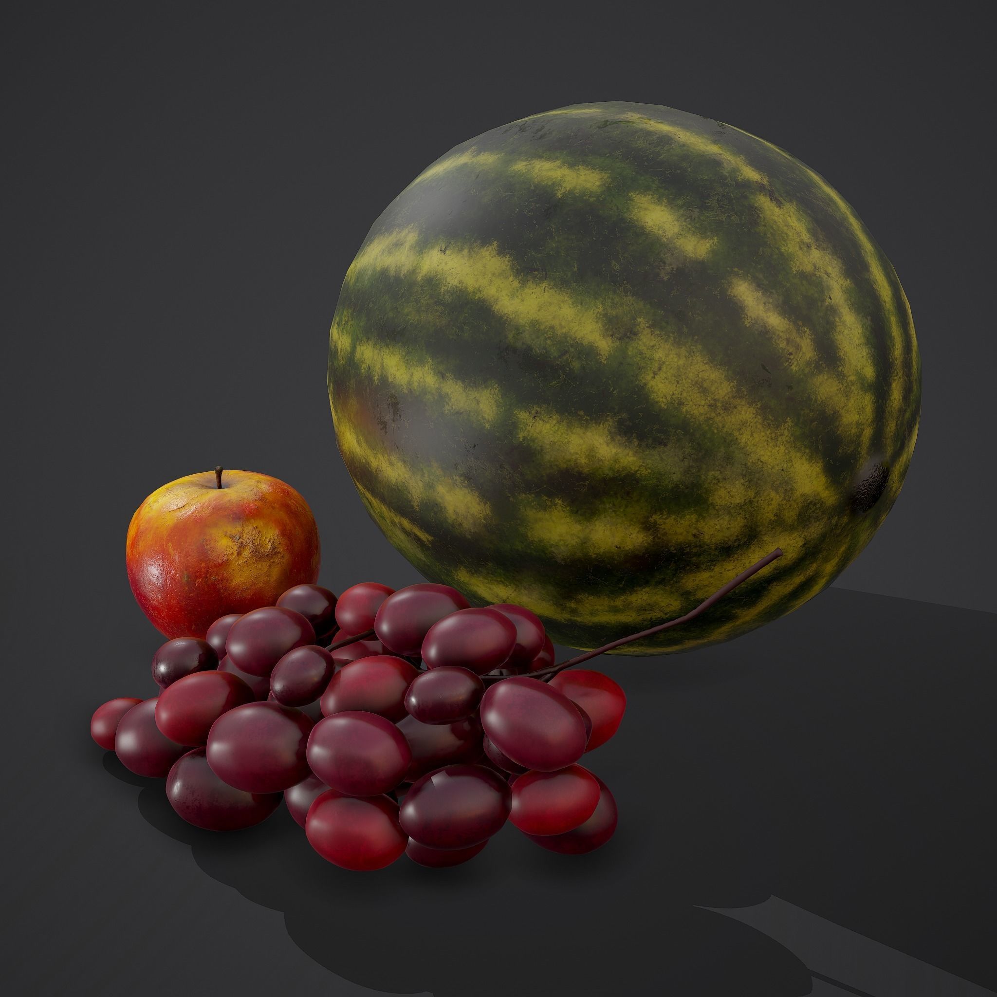 3 Fruit Pack 3D Model Collection_8