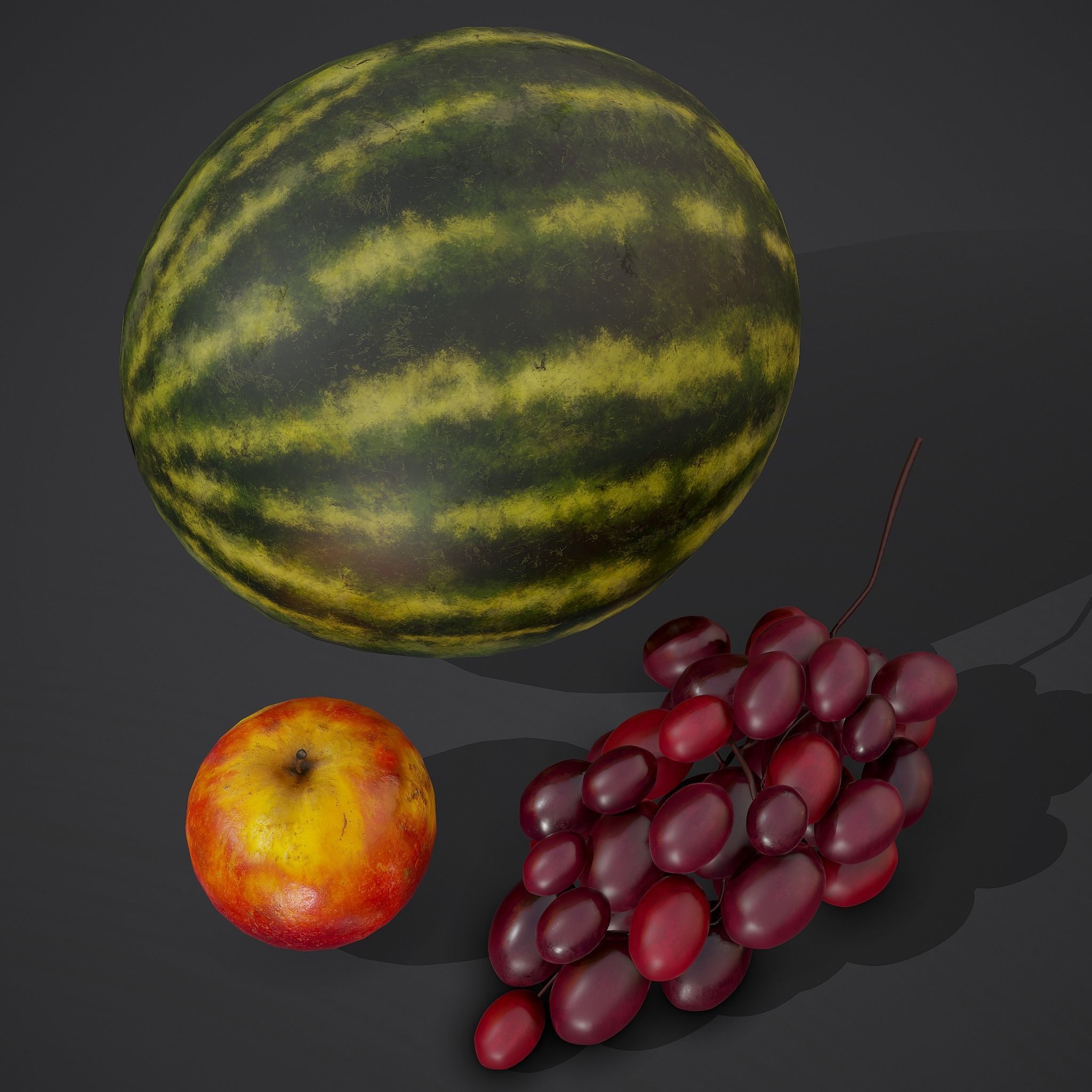 3 Fruit Pack 3D Model Collection_9