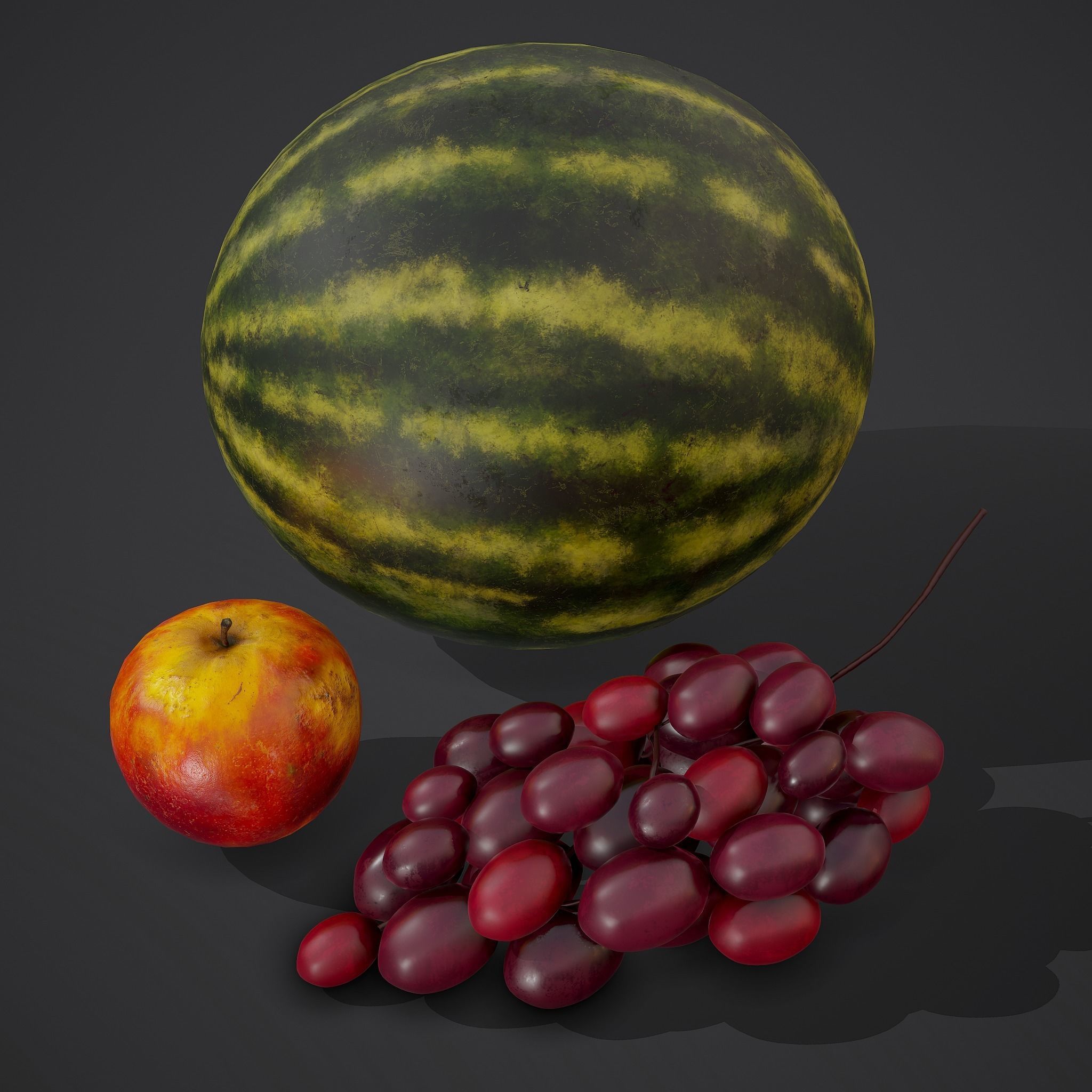 3 Fruit Pack 3D Model Collection_7