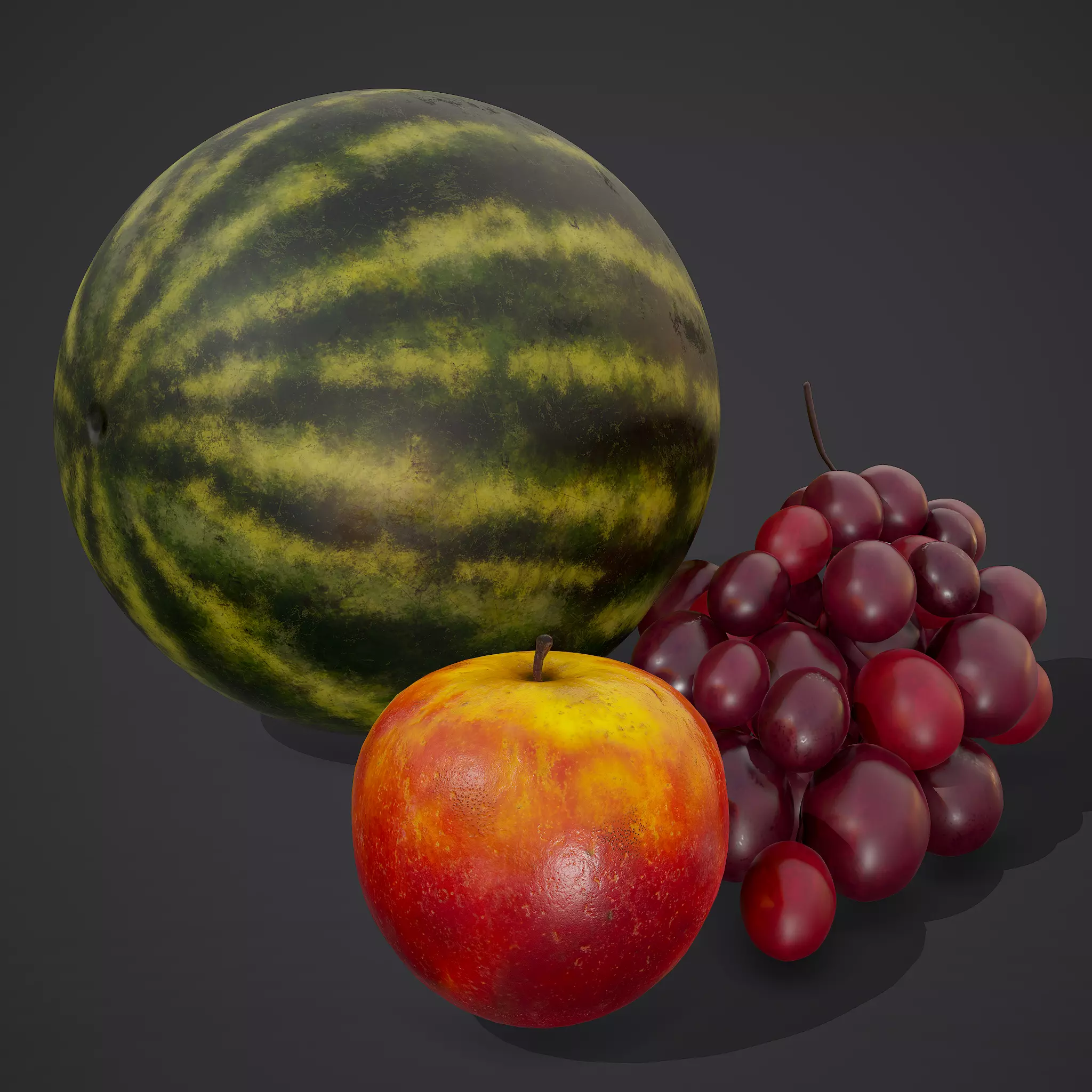 3 Fruit Pack 3D Model Collection_0