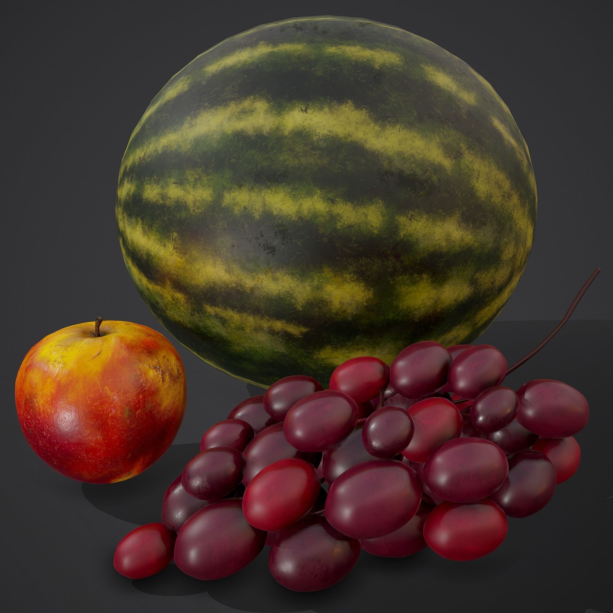 3 Fruit Pack 3D Model Collection_10