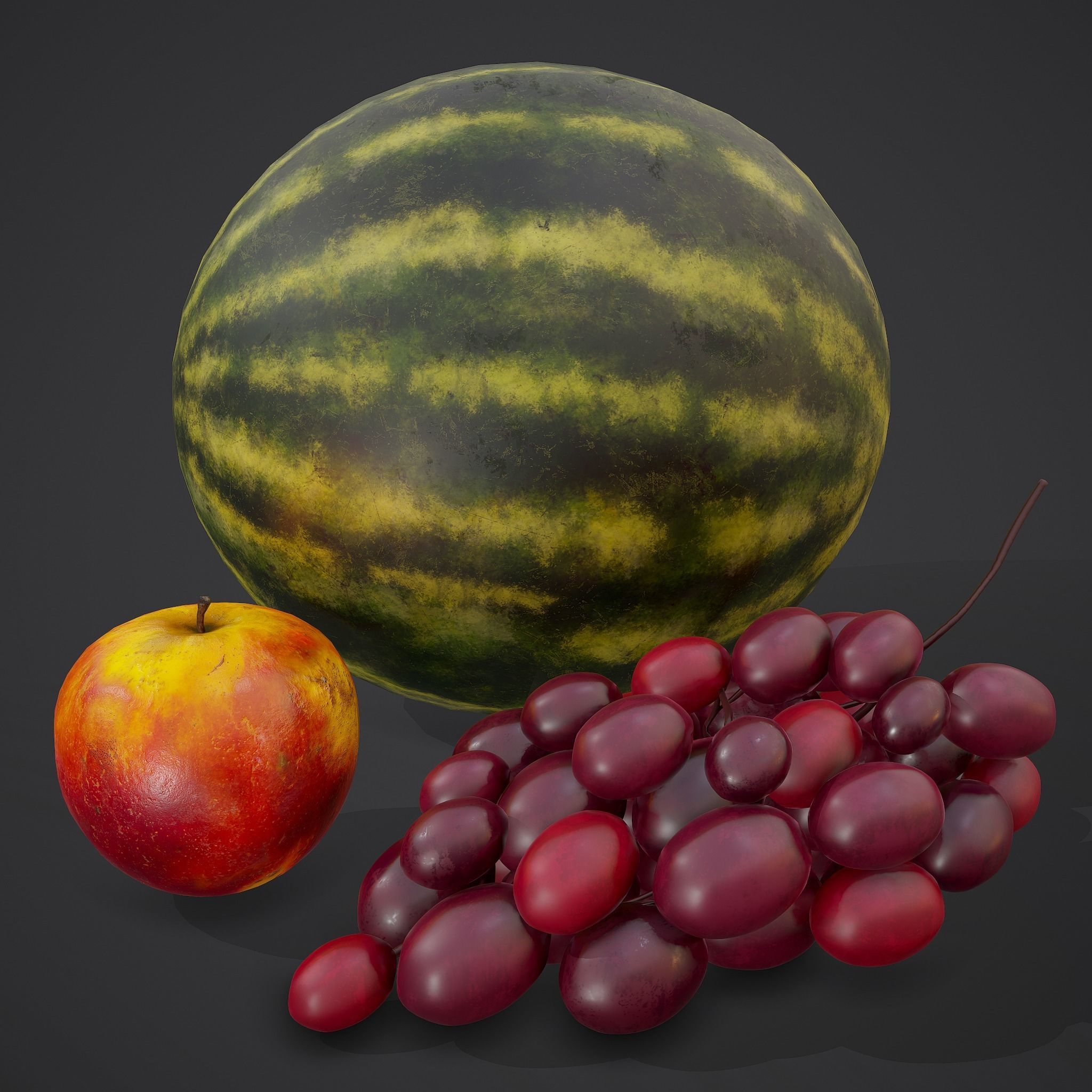 3 Fruit Pack 3D Model Collection_61