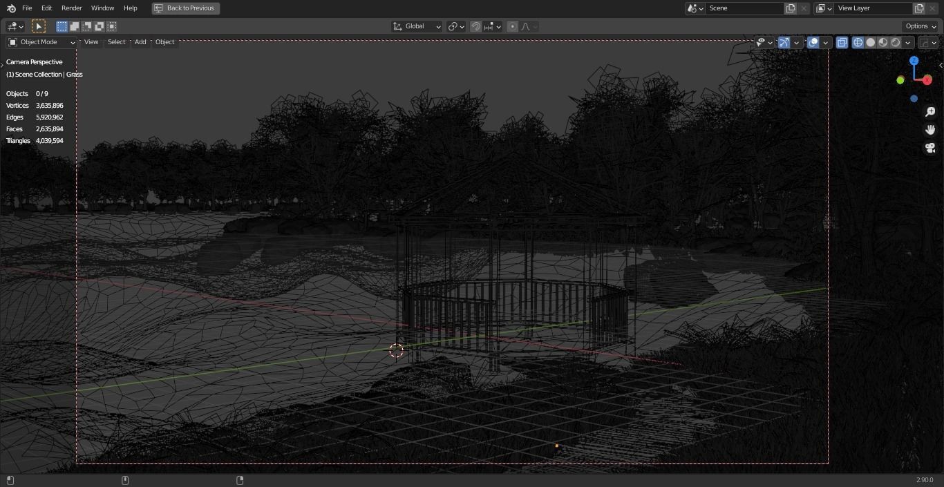 Gazebo Scene 3D model_6