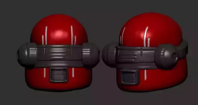 helmet high poly sculpt 3d printable ver 7 3D model
