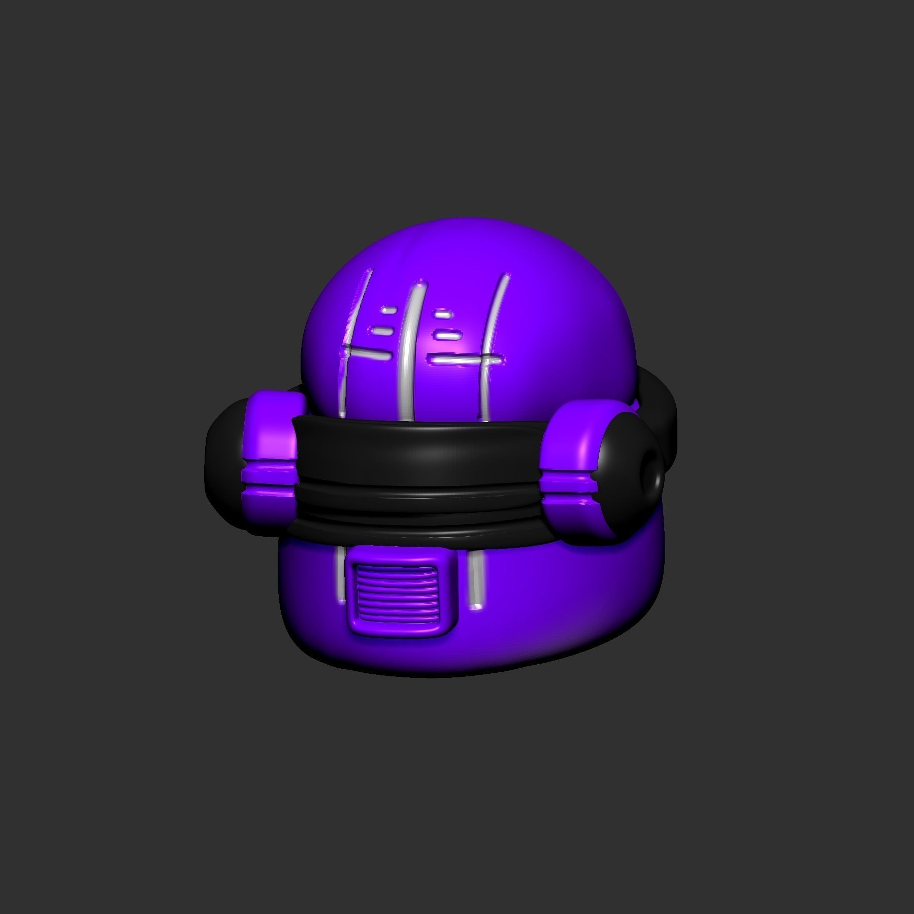 helmet high poly sculpt 3d printable ver 7 3D model 3D model_2
