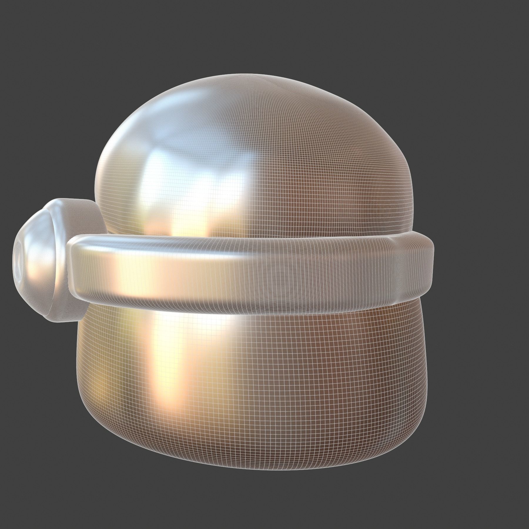 helmet high poly sculpt 3d printable ver 7 3D model 3D model_6