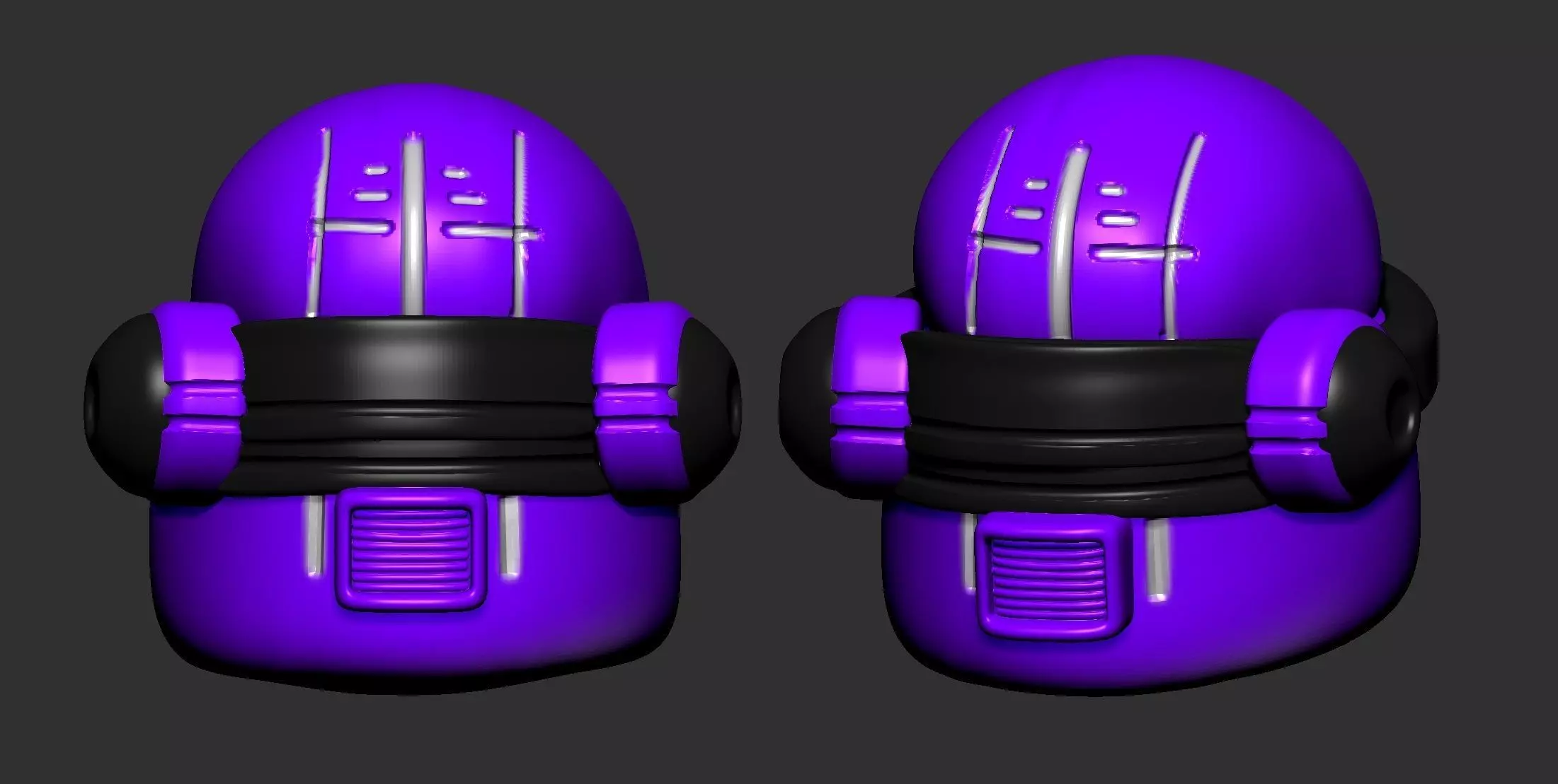 helmet high poly sculpt 3d printable ver 7 3D model 3D model_0