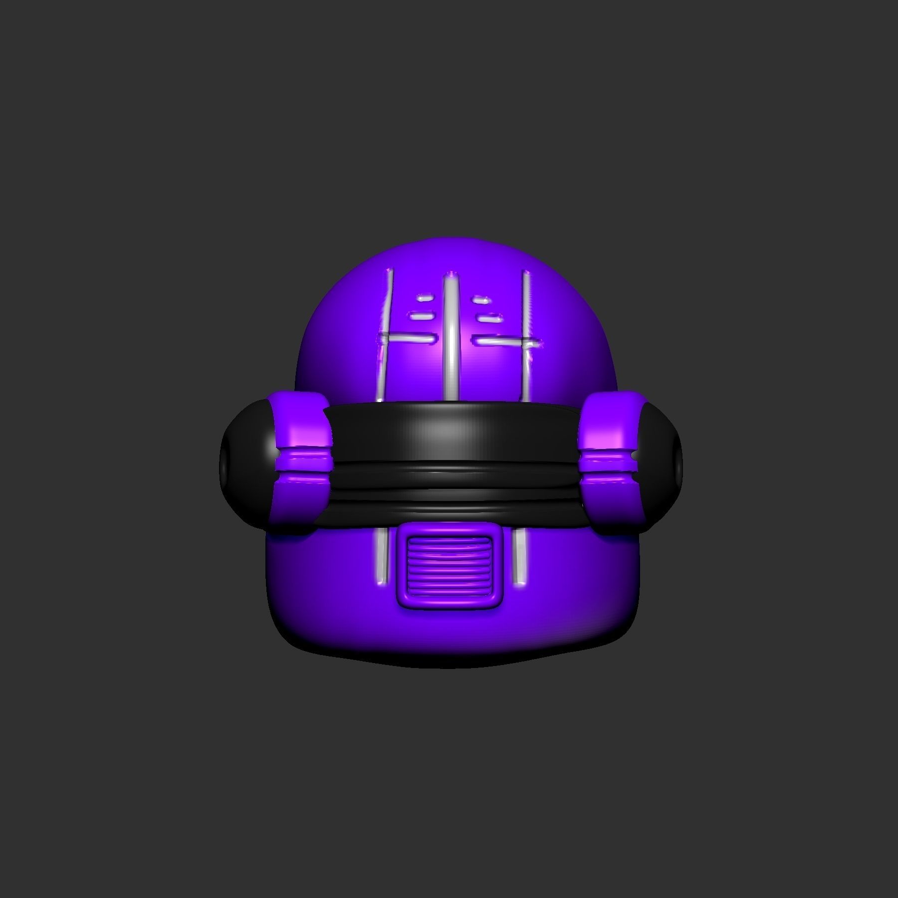helmet high poly sculpt 3d printable ver 7 3D model 3D model_1