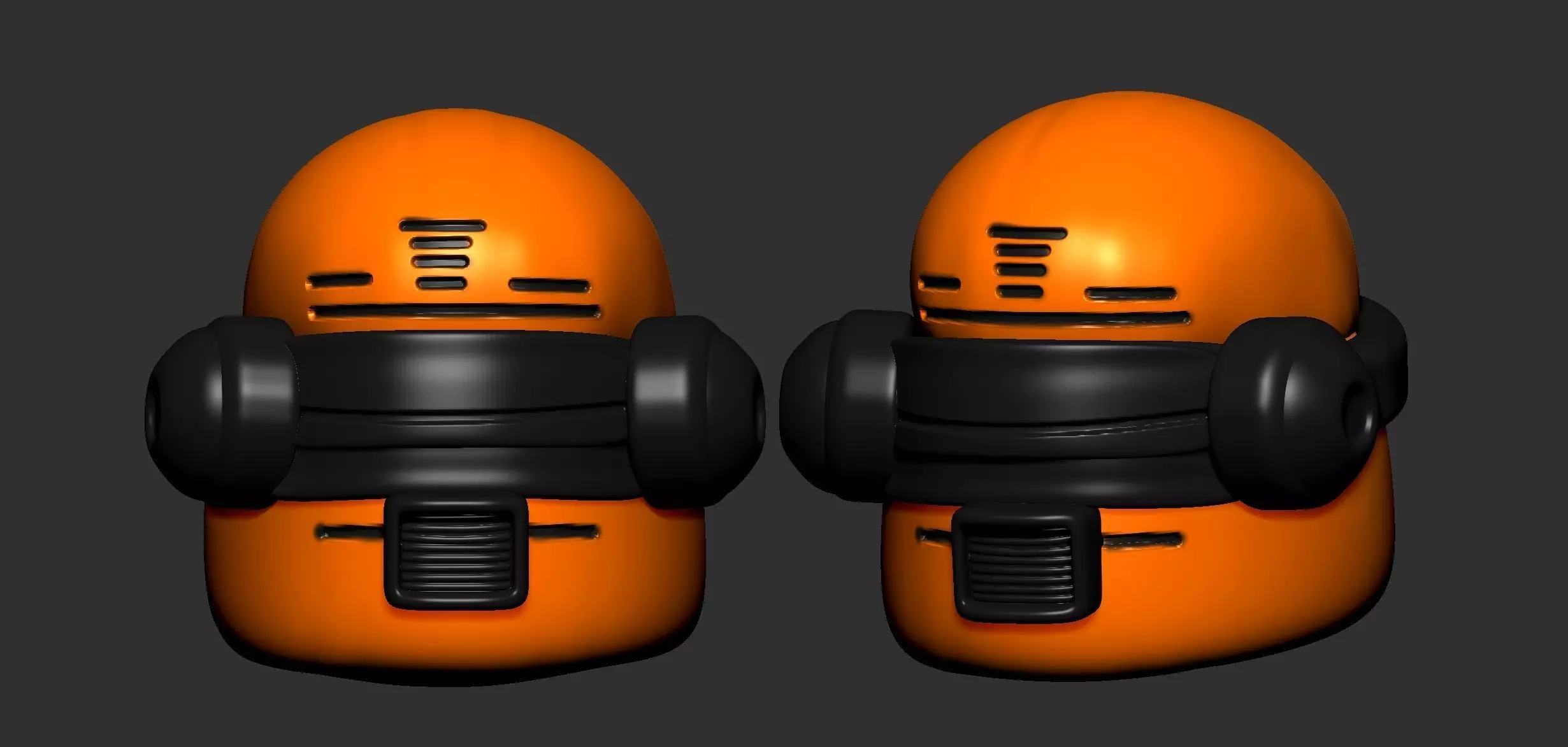 helmet high poly sculpt 3d printable ver 7 3D model 3D model