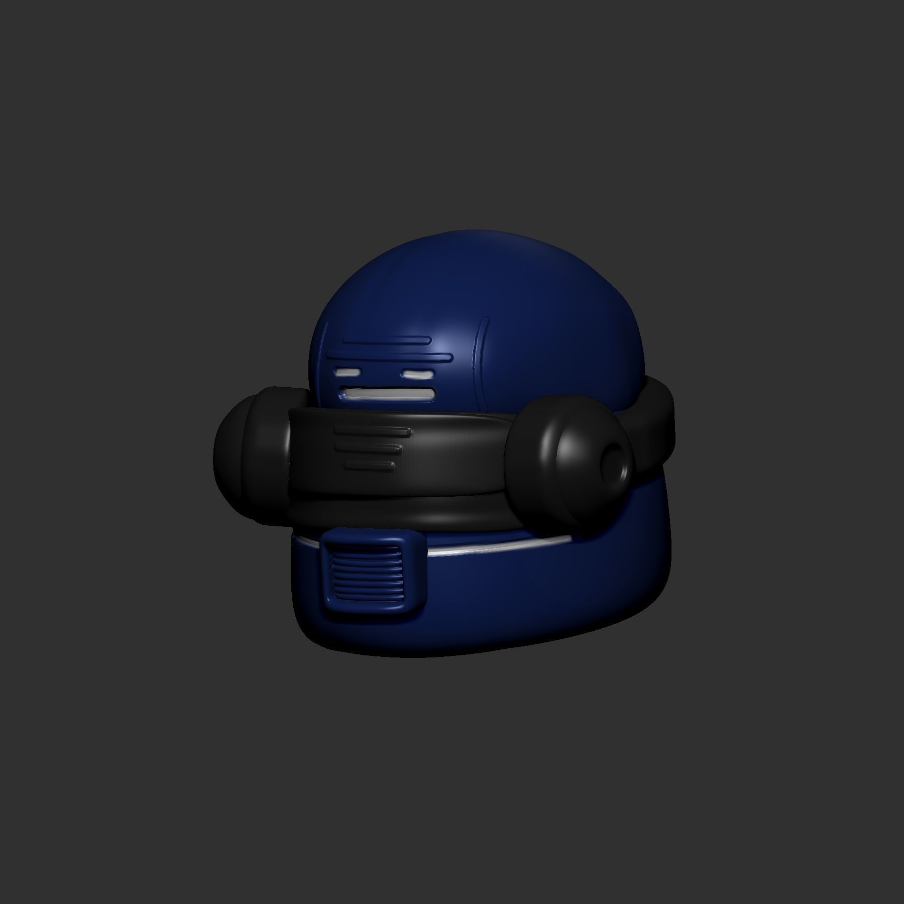 helmet high poly sculpt 3d printable ver 7 3D model 3D model_2