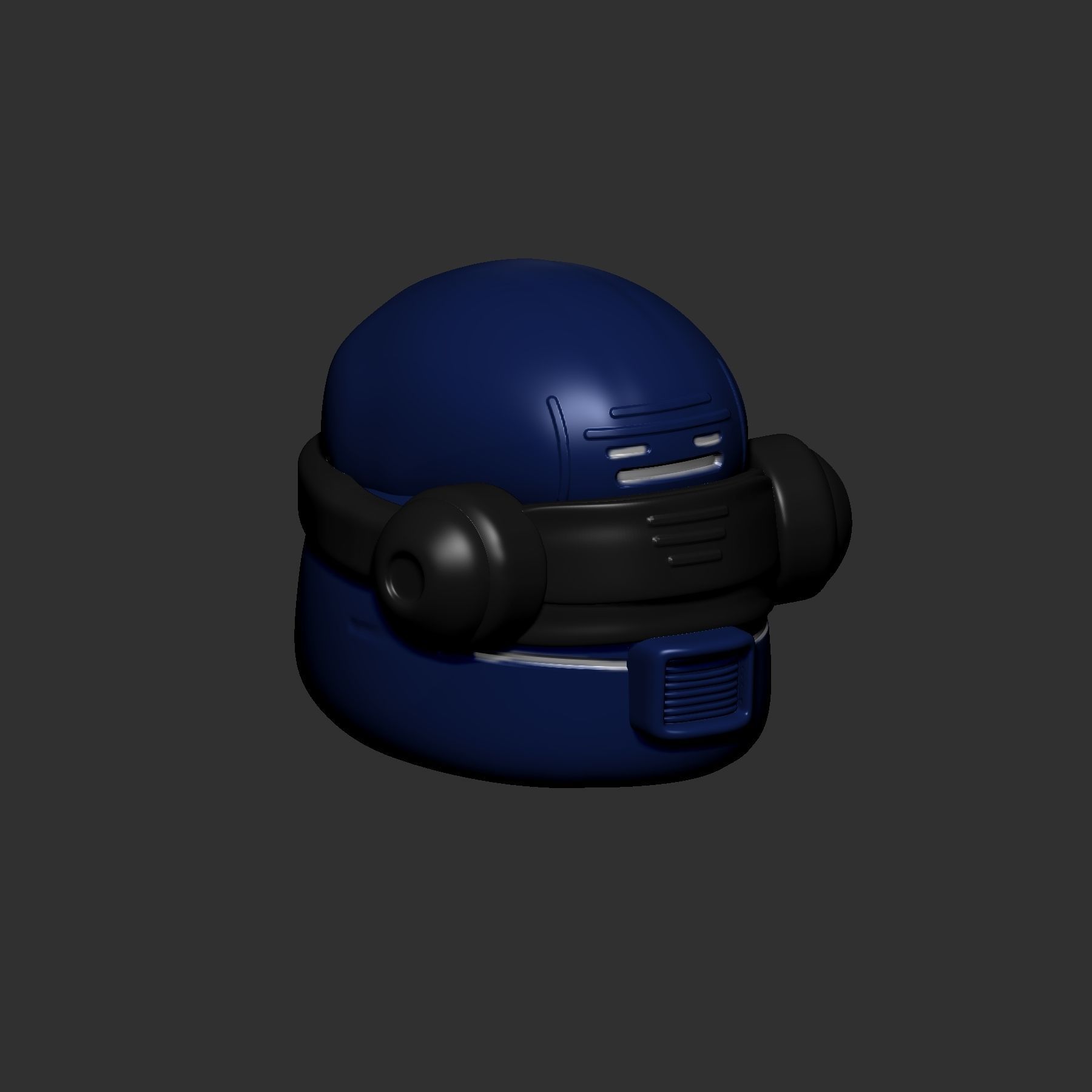 helmet high poly sculpt 3d printable ver 7 3D model 3D model_3