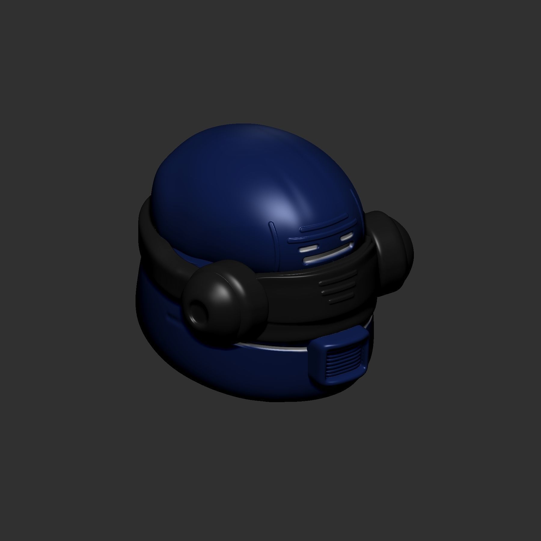 helmet high poly sculpt 3d printable ver 7 3D model 3D model_4