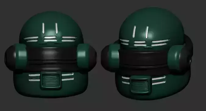 helmet high poly sculpt 3d printable ver 7 3D model