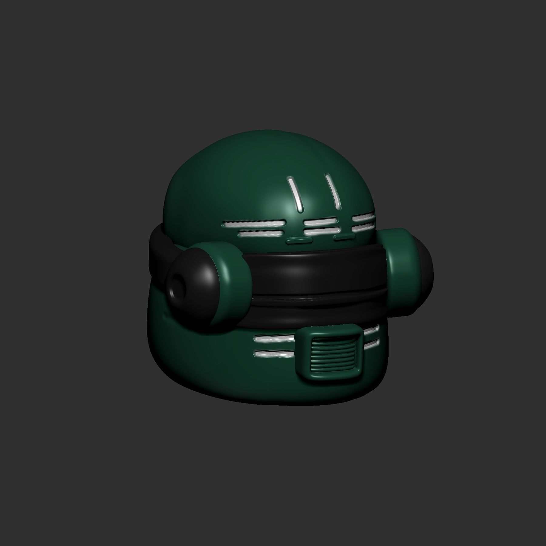 helmet high poly sculpt 3d printable ver 7 3D model 3D model_3
