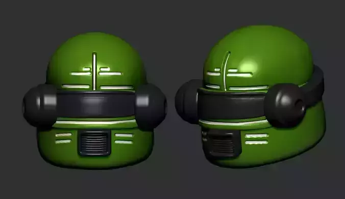 helmet high poly sculpt 3d printable ver 7 3D model