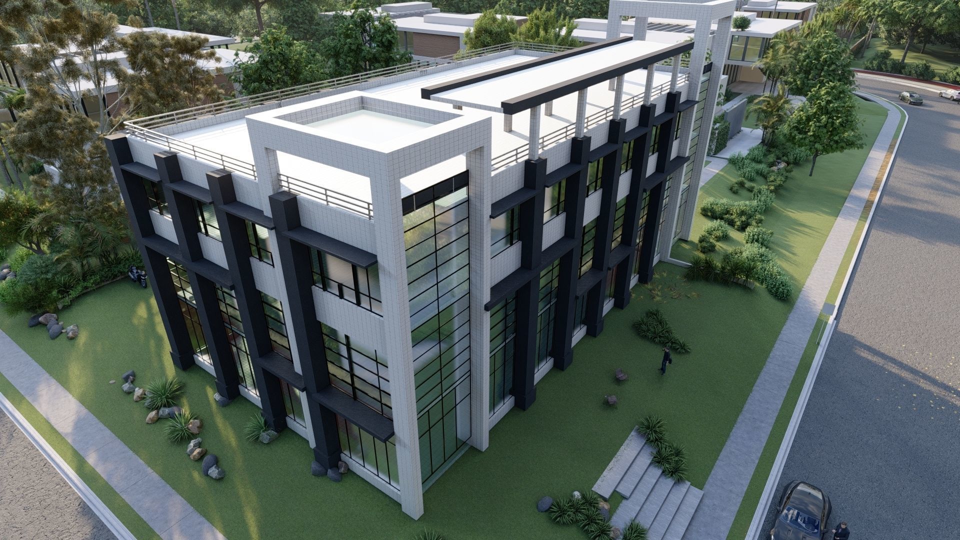 Public Building 03 Low-poly 3D model_5