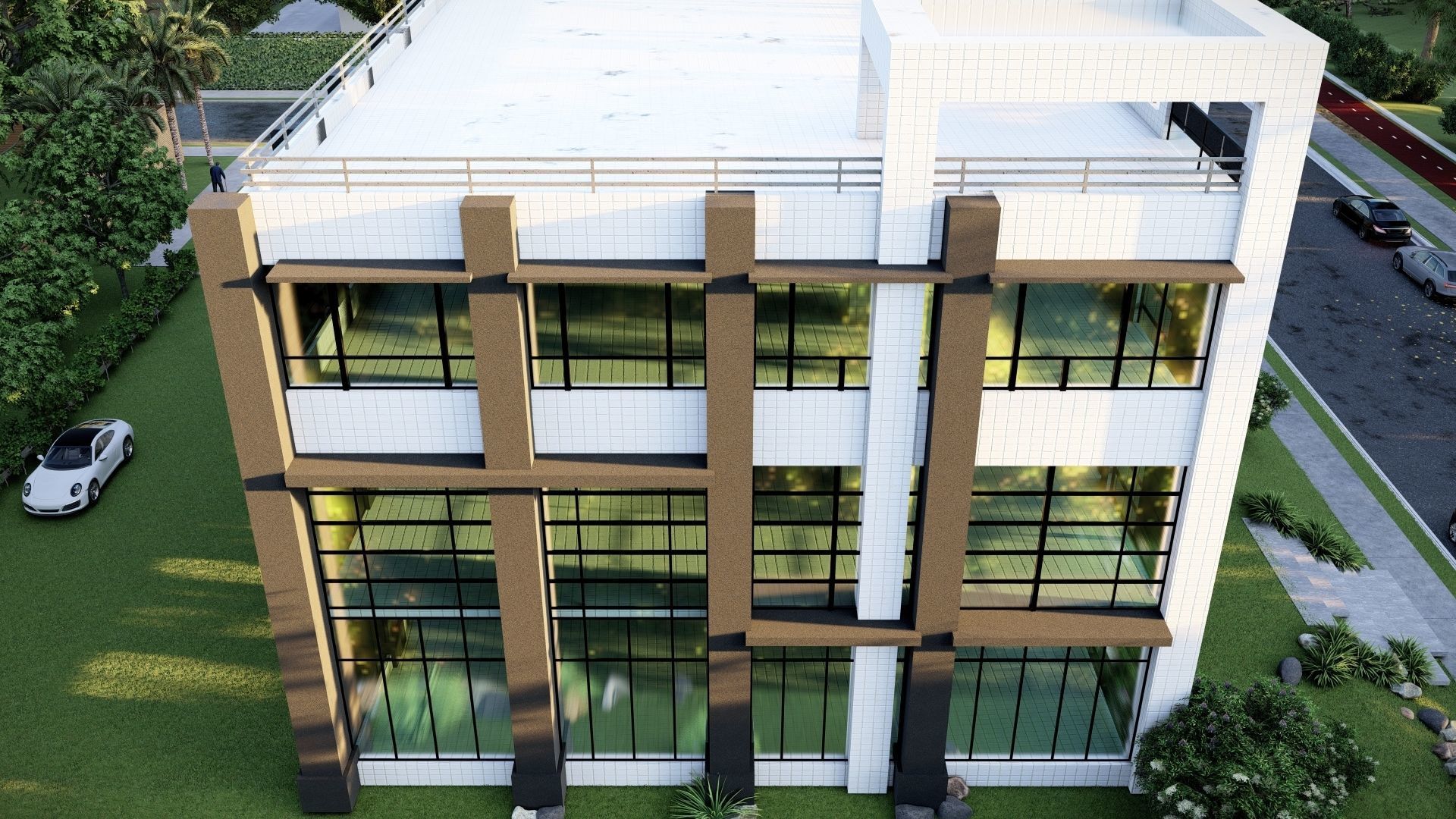 Public Building 03 Low-poly 3D model_2