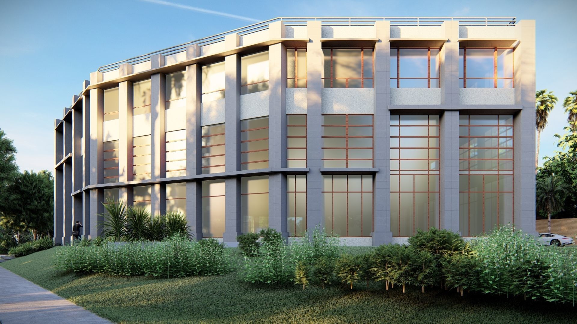 Public Building 04 Low-poly 3D model_2