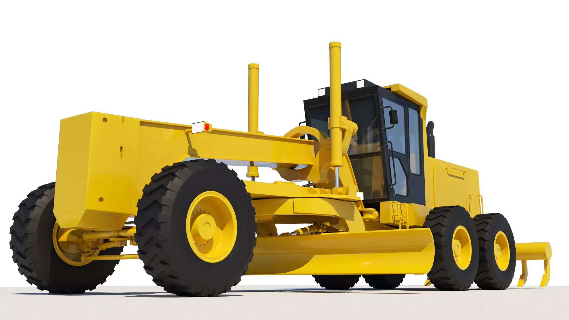 Motor Grader 3D model 3D model
