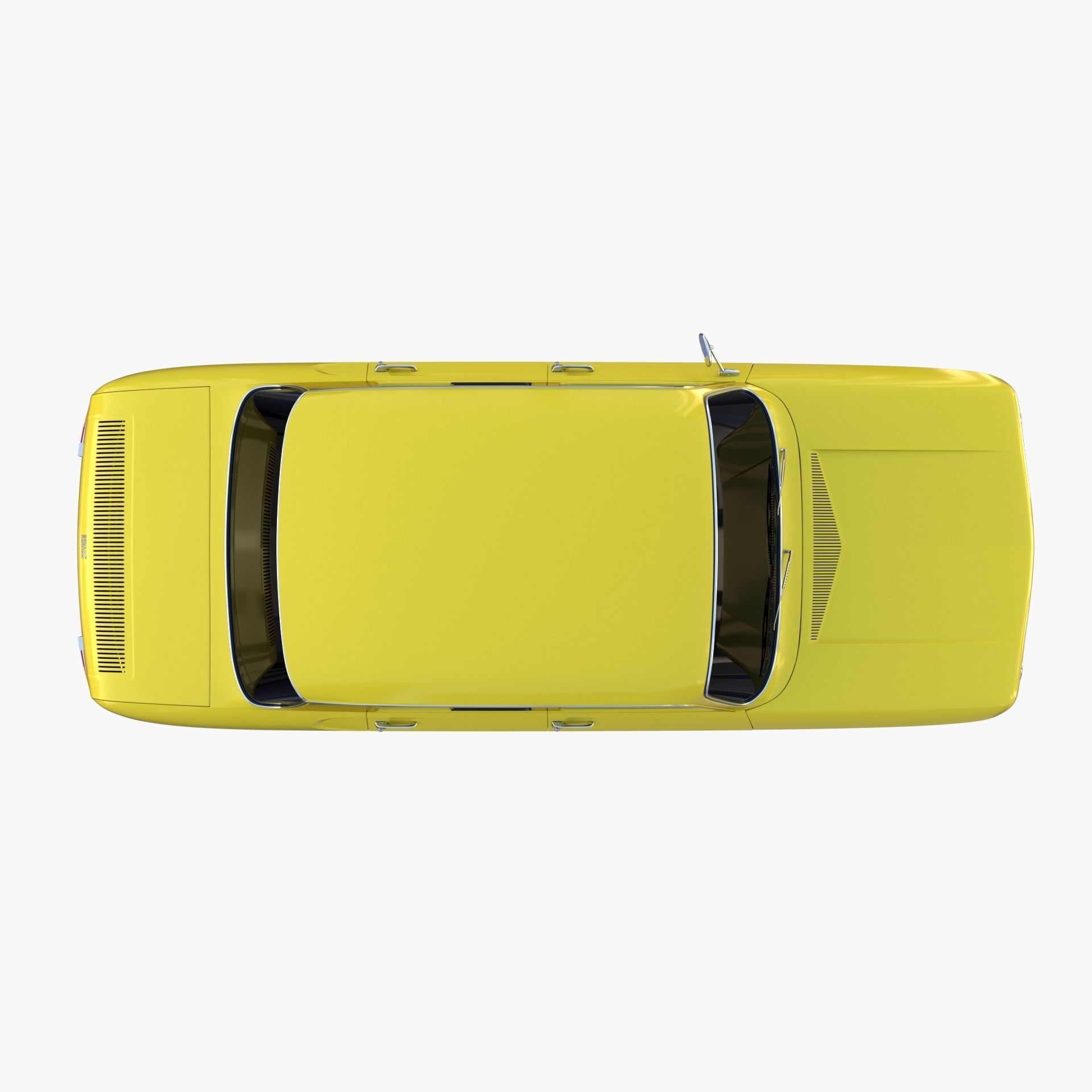 Renault 8 Yellow 3D model_15