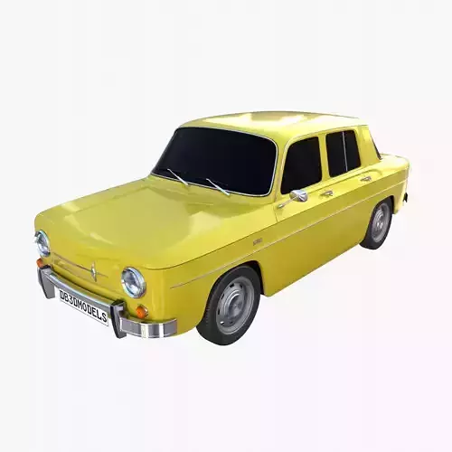 Renault 8 Yellow