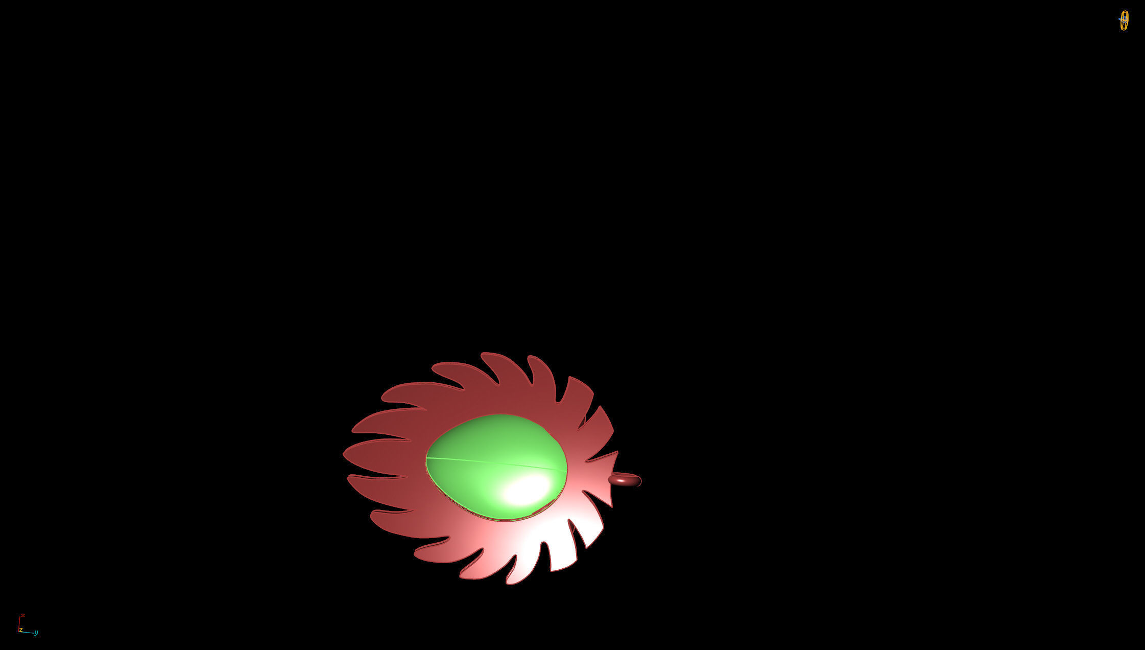 Lion Pendant 3D print model_2