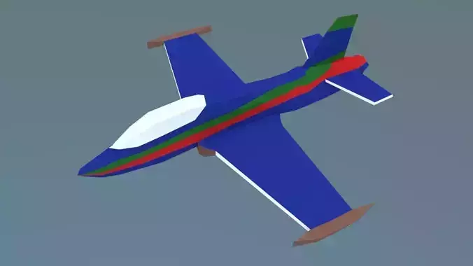 Air craft mb-339 Free low-poly 3D model