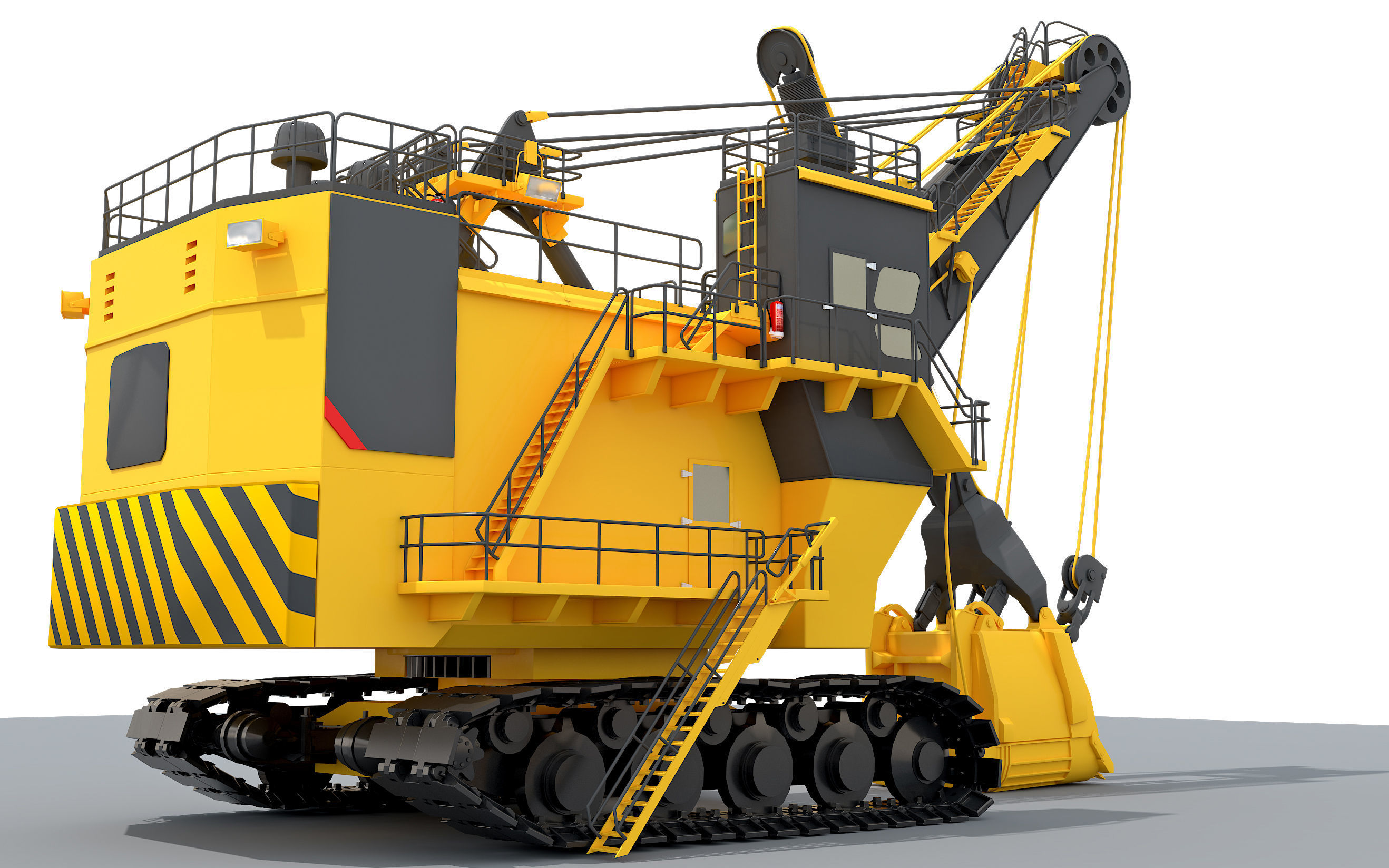  Rope Shovel 3D model 3D model_2