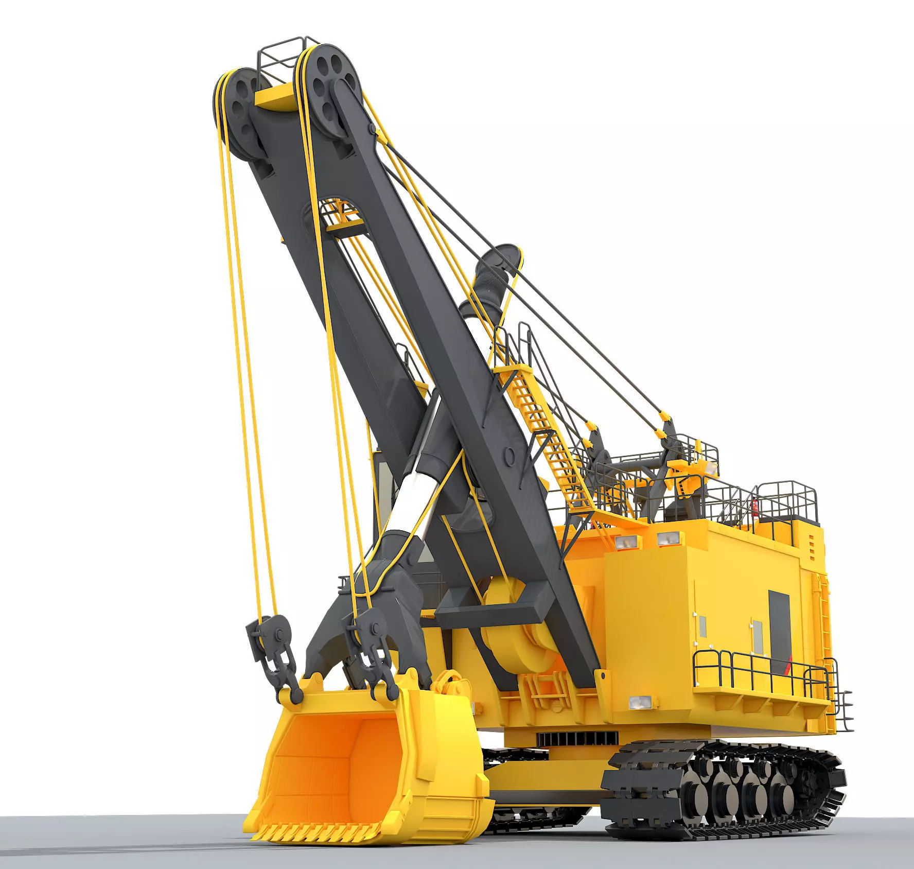  Rope Shovel 3D model 3D model_0