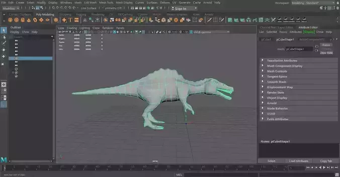 Dinosaur Low-poly 3D model