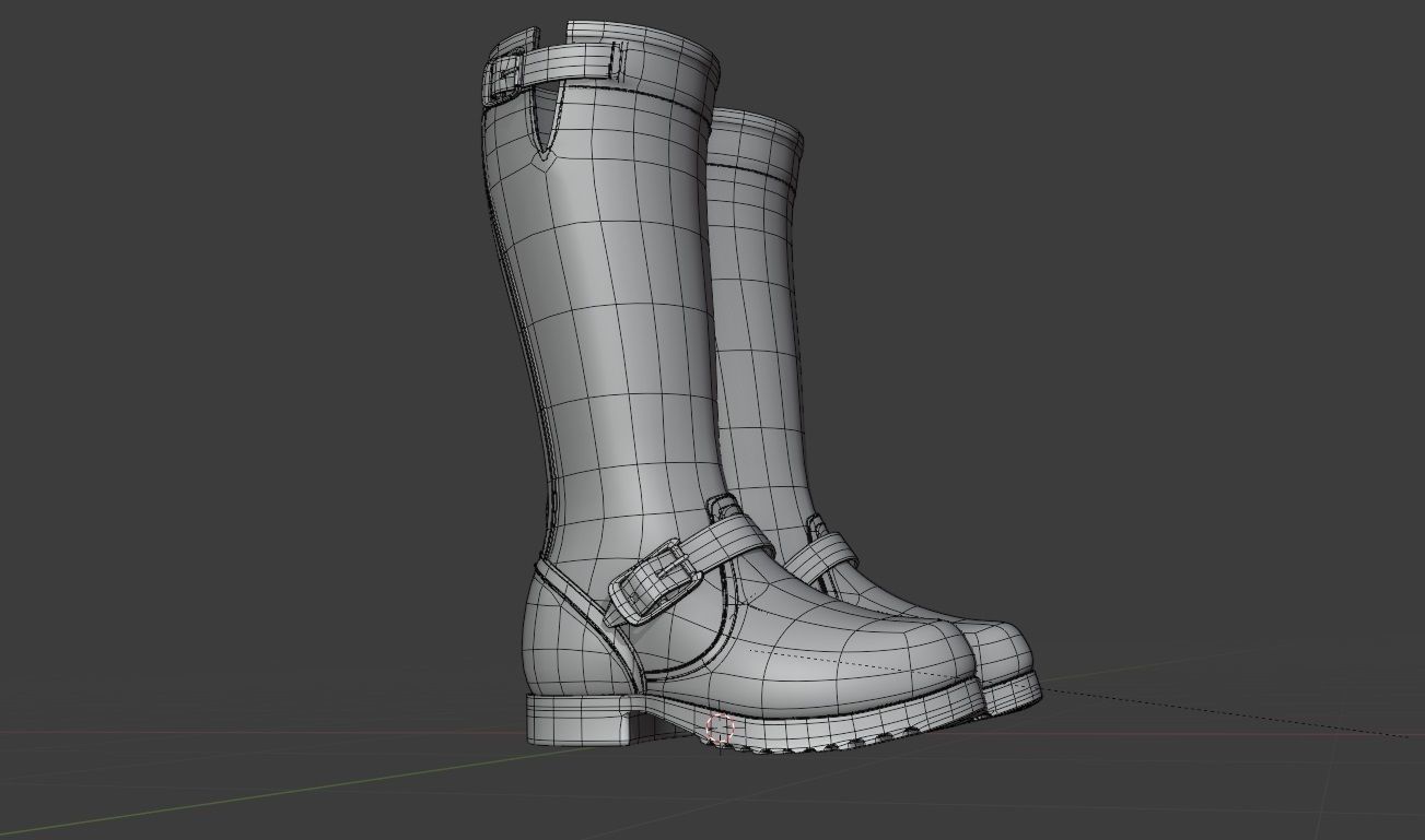 Ankle Boots 3D model_8