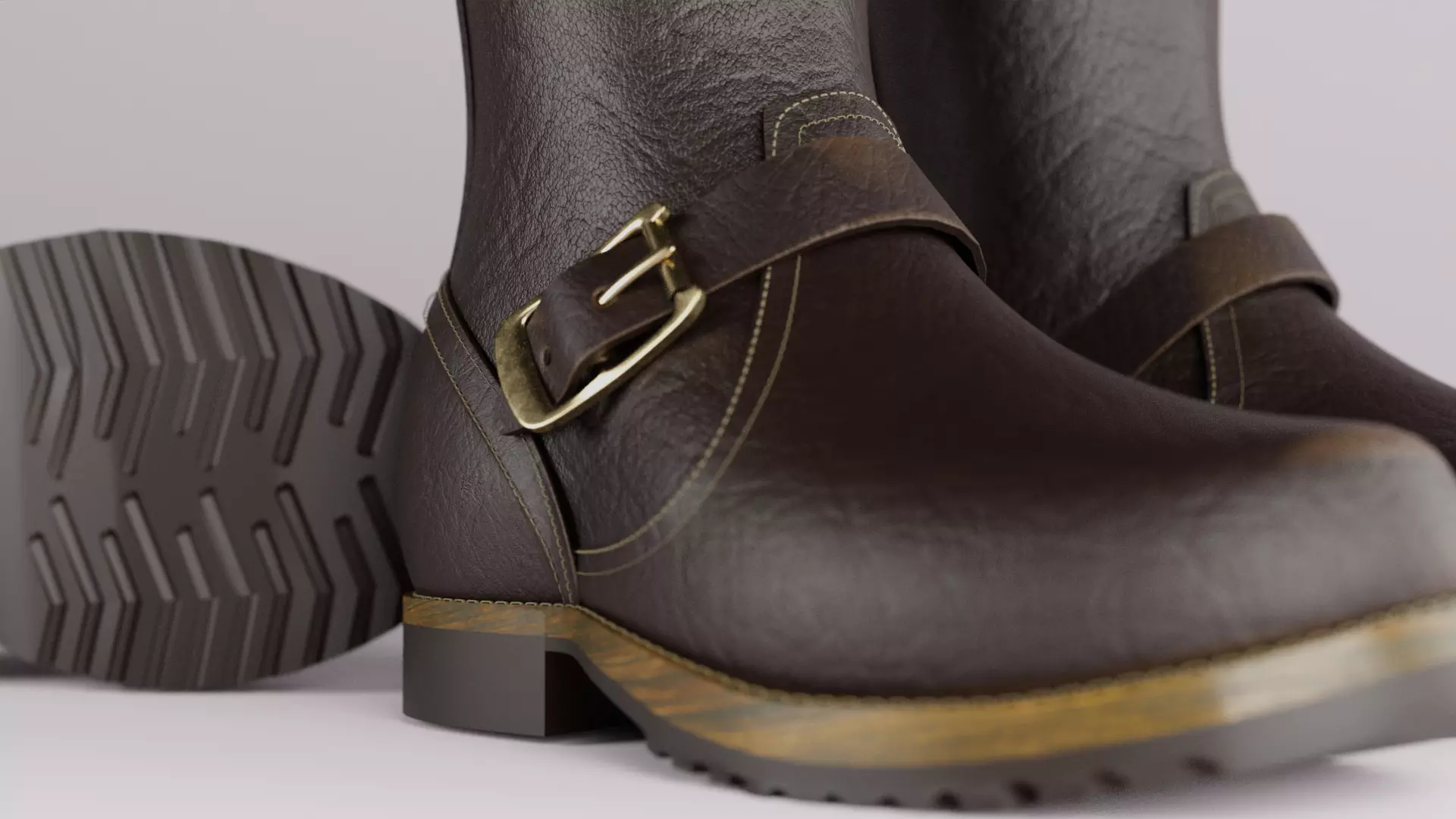 Ankle Boots 3D model_0