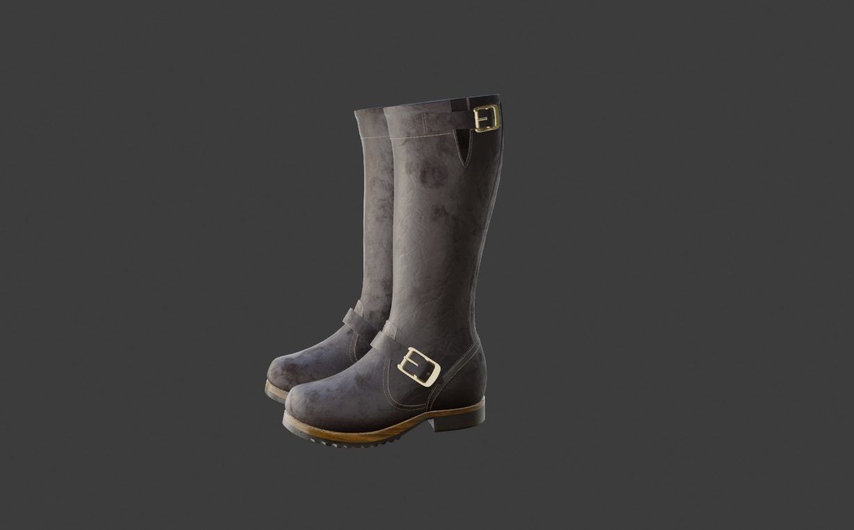 Ankle Boots 3D model_3