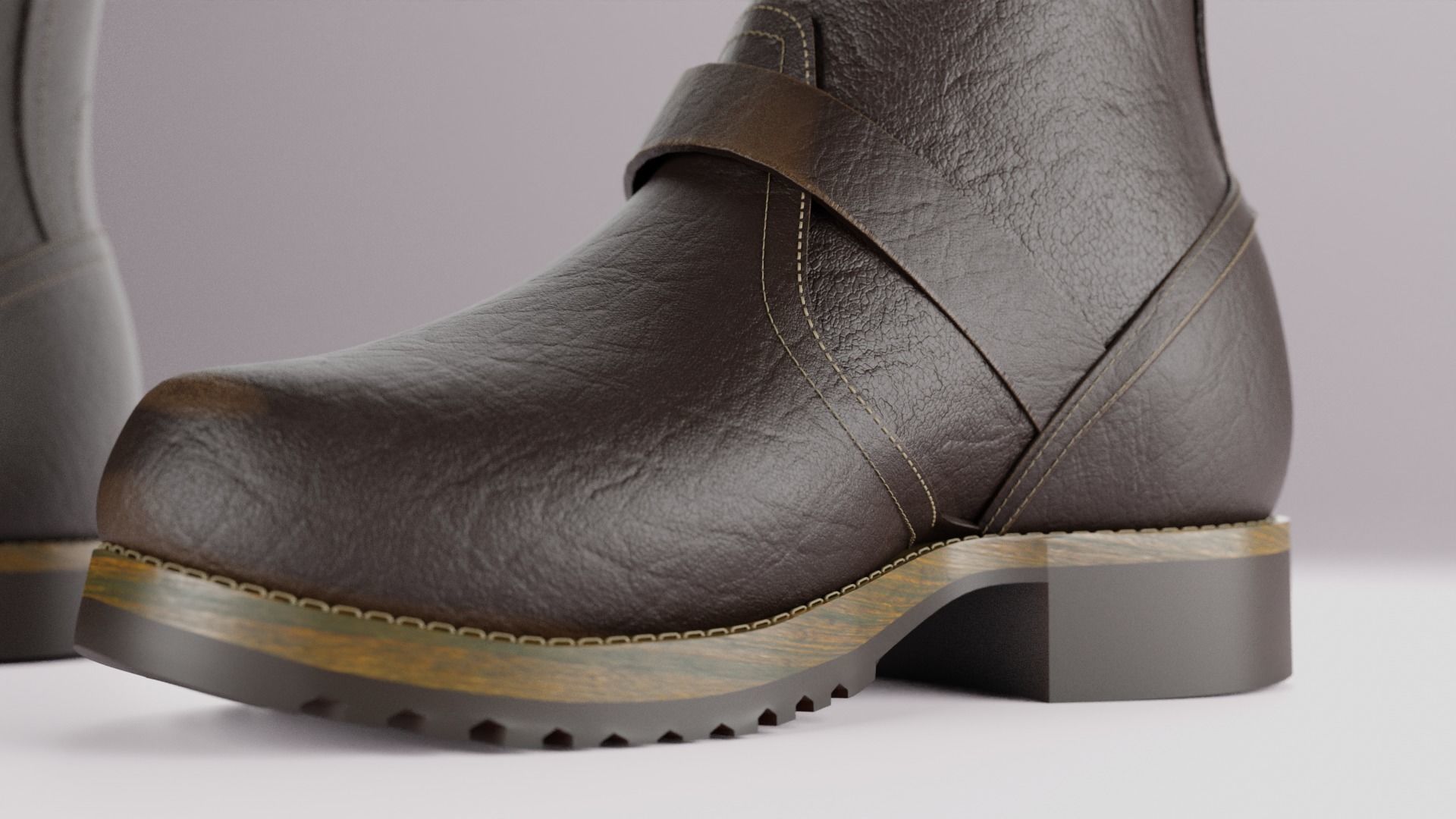 Ankle Boots 3D model_6