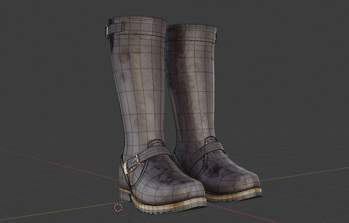 Ankle Boots 3D model_7