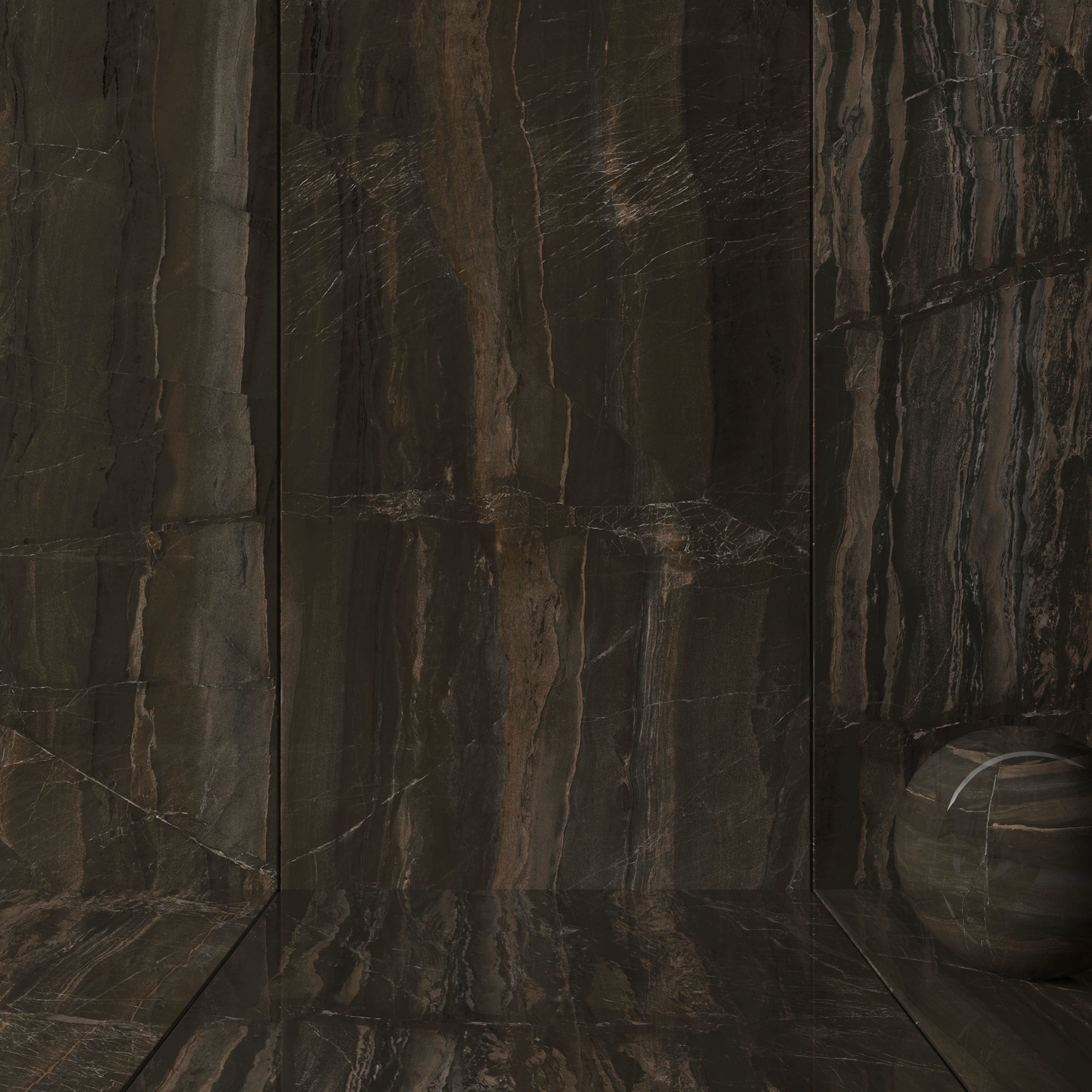 Wall Tiles Museum  Opera Brown 160x320 Set 1 Texture_1