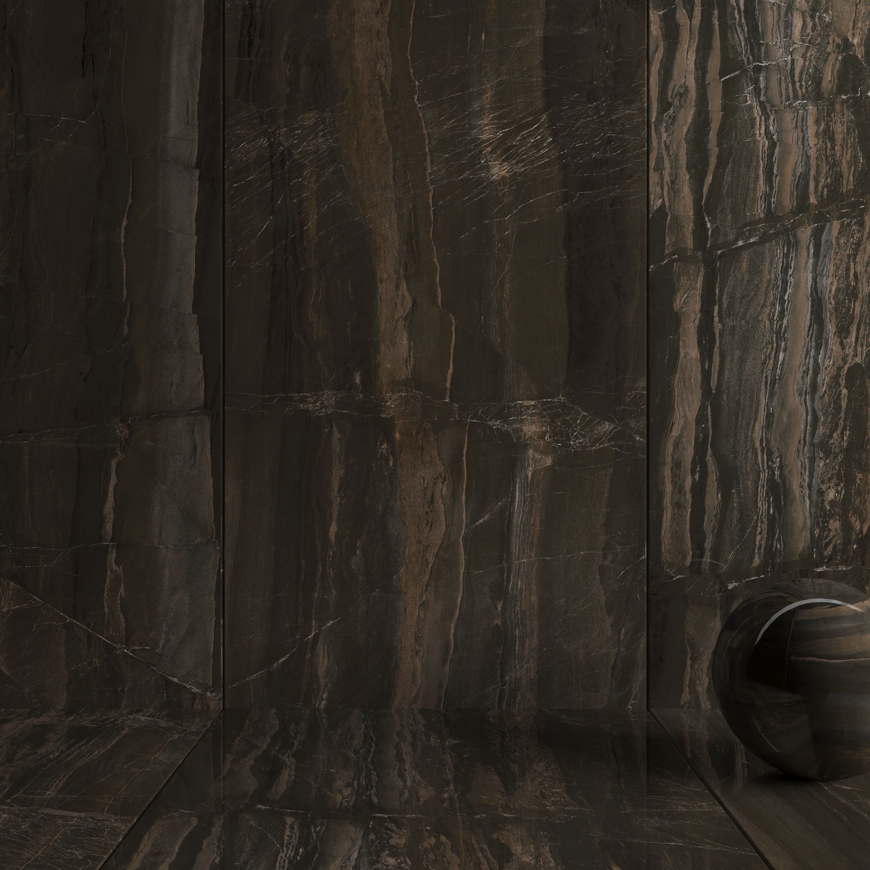 Wall Tiles Museum  Opera Brown 160x320 Set 1 Texture_2