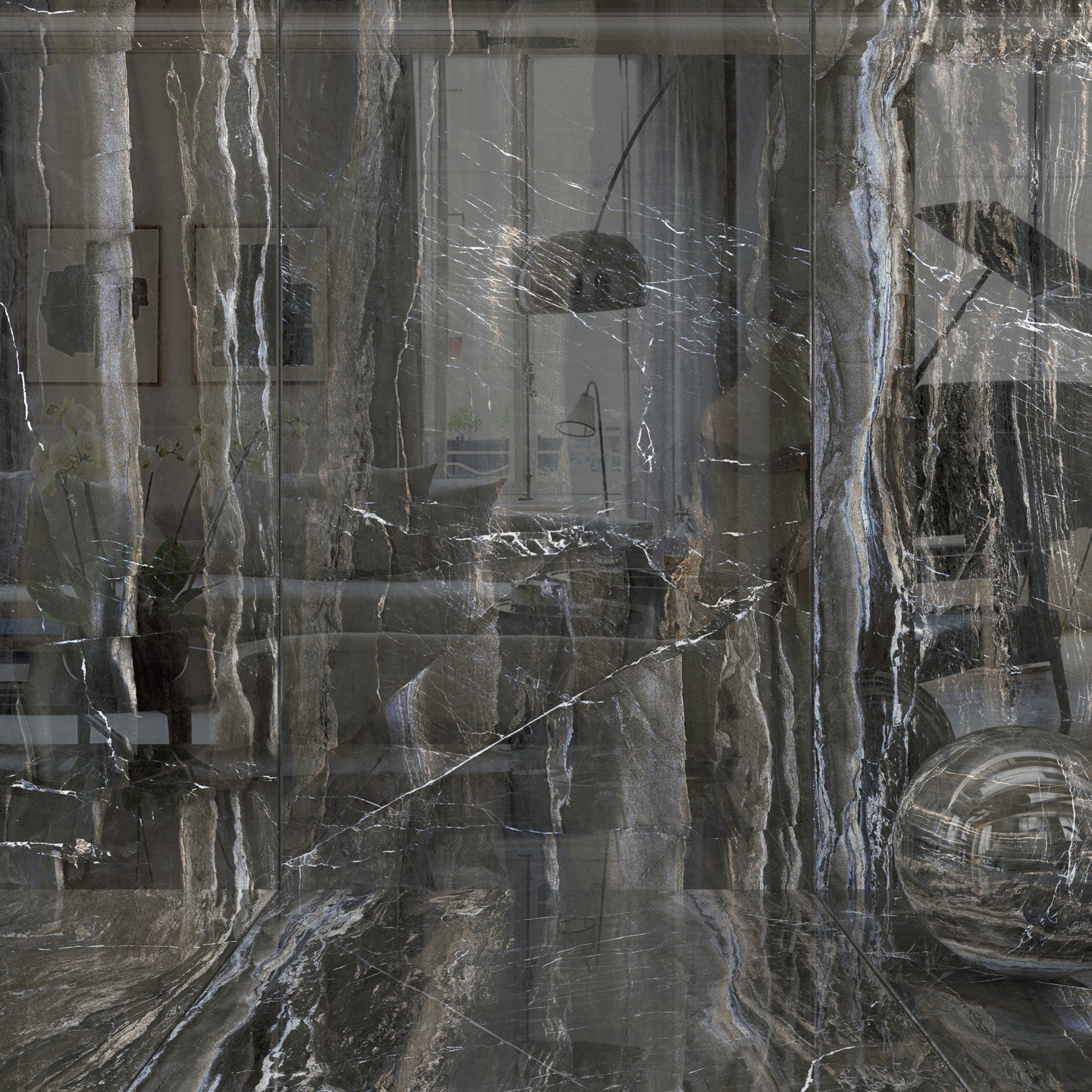 Wall Tiles Museum Opera Fumo 160x320 Set 2 Texture_5