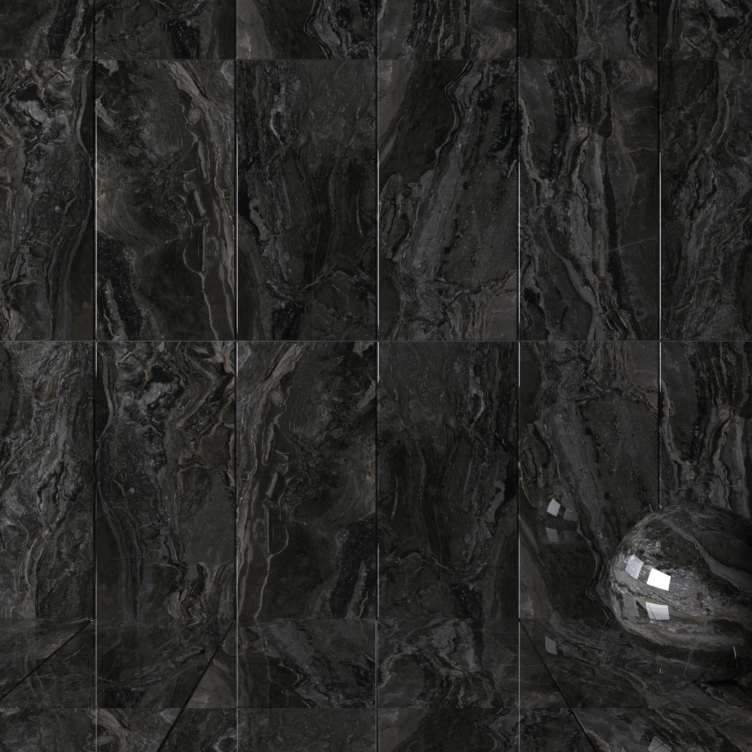 Wall Tiles Museum Orobico Dark 60x120 Set 1 Texture_1