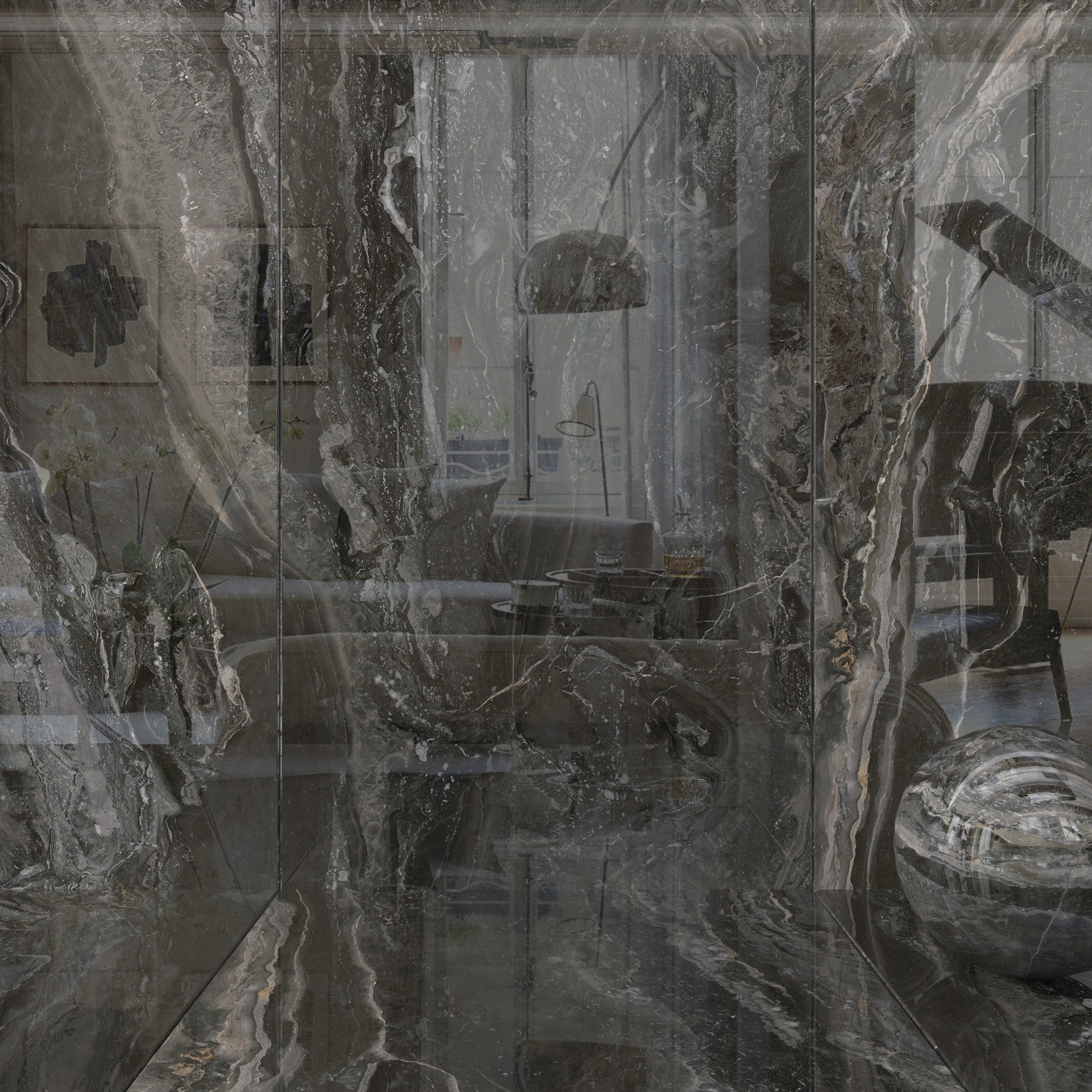 Wall Tiles Museum Orobico Dark 160x320 Set 1 Texture_5