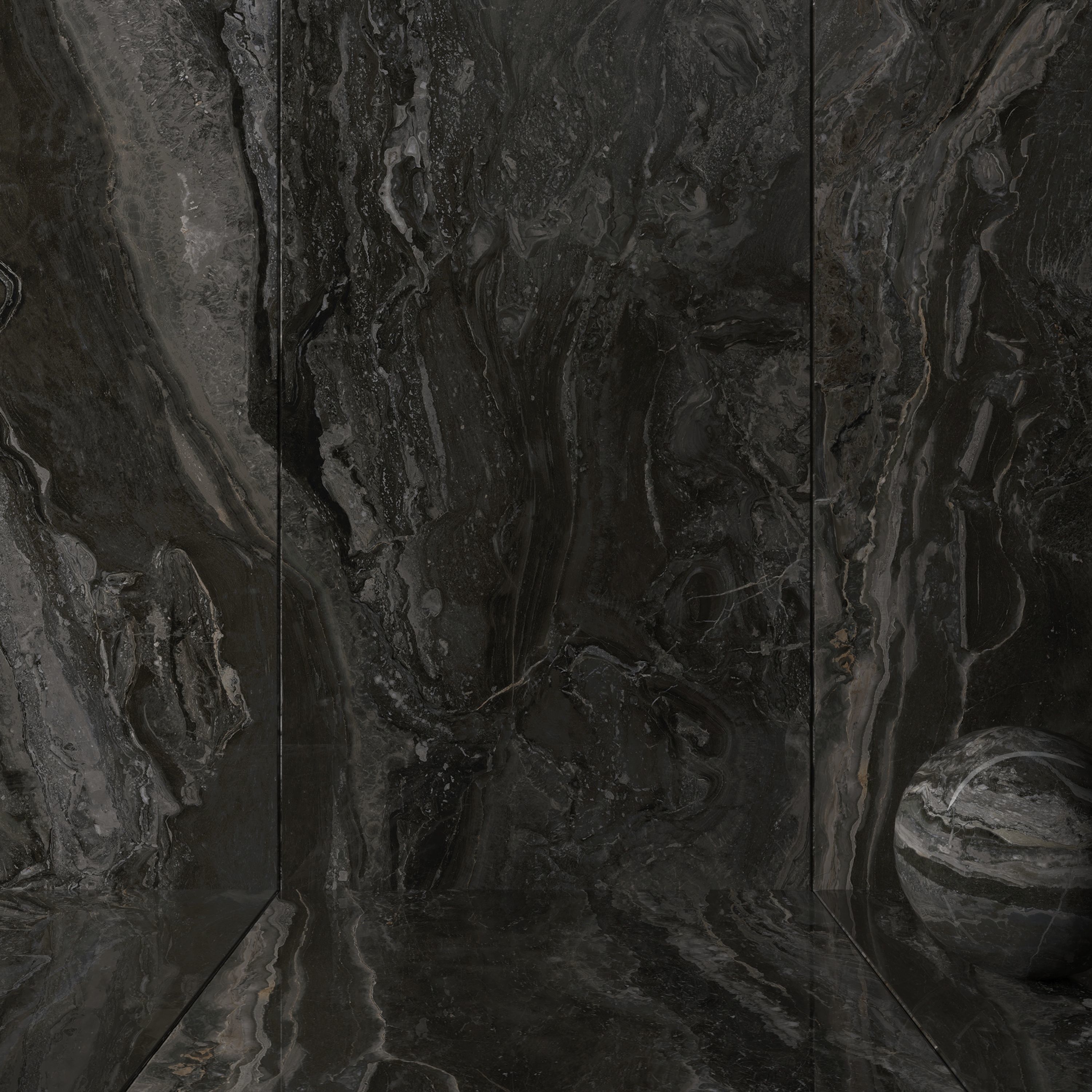 Wall Tiles Museum Orobico Dark 160x320 Set 1 Texture_1