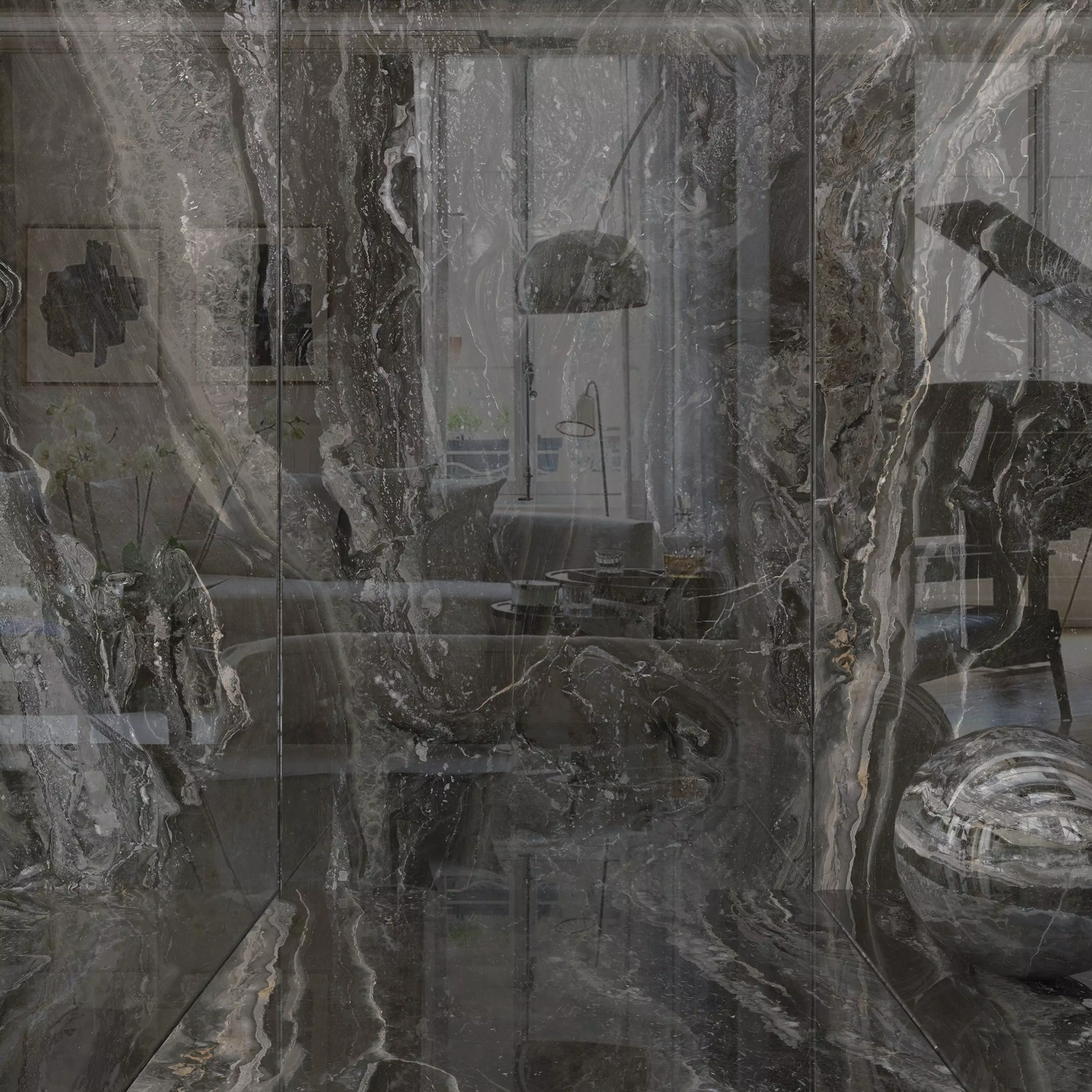 Wall Tiles Museum Orobico Dark 160x320 Set 1 Texture_0