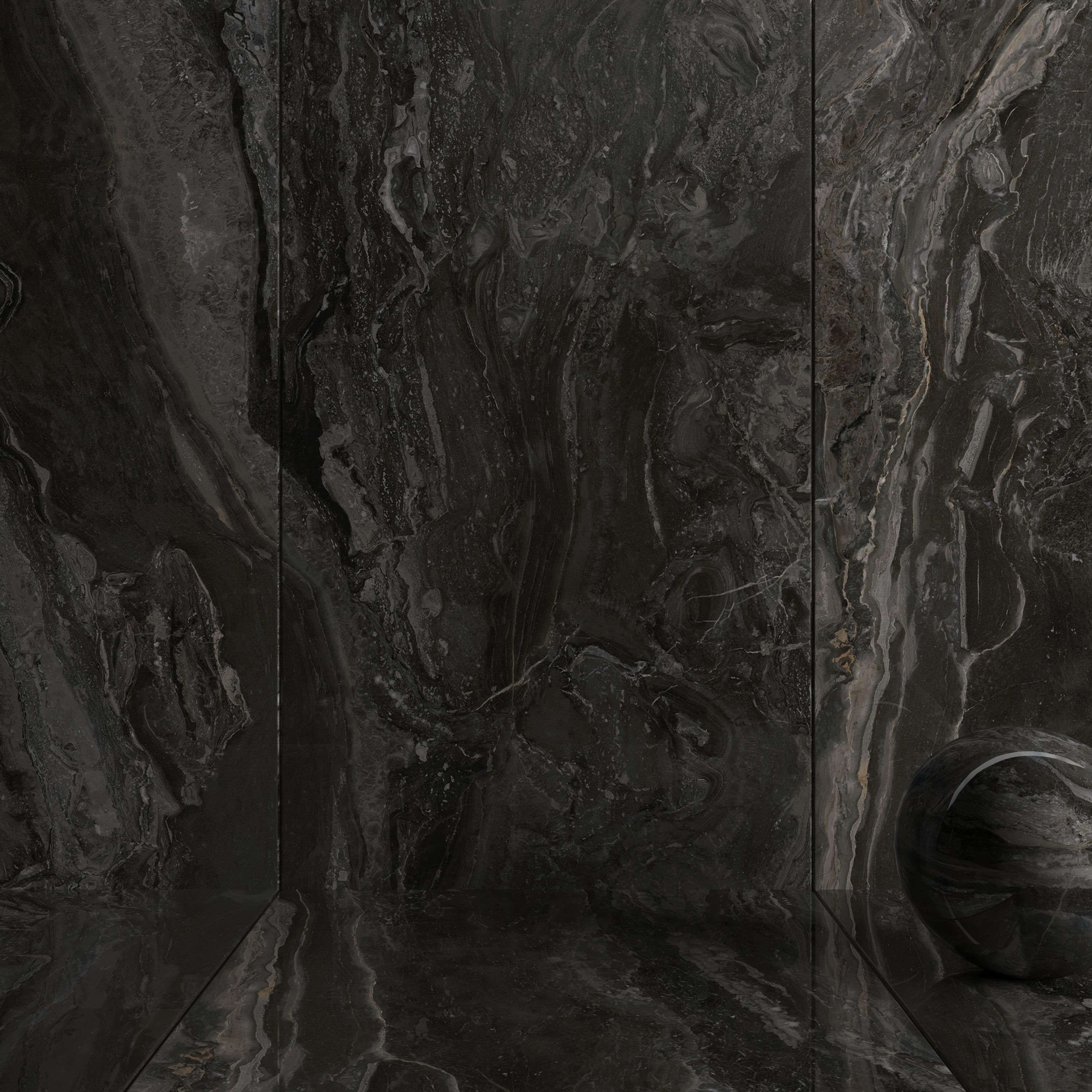 Wall Tiles Museum Orobico Dark 160x320 Set 1 Texture_2