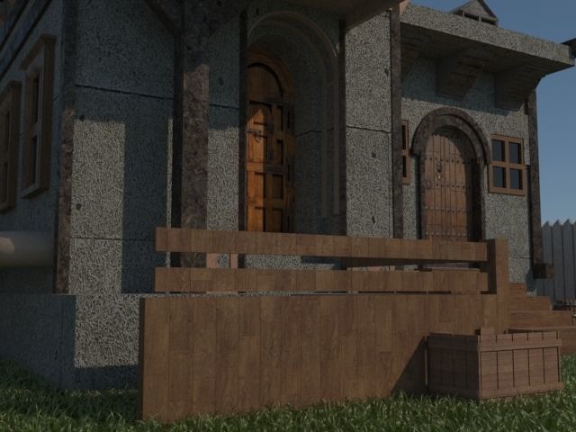 House Model steampunk 3D print model_12