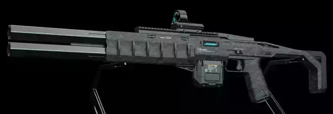 QBS-2000 gun with handle