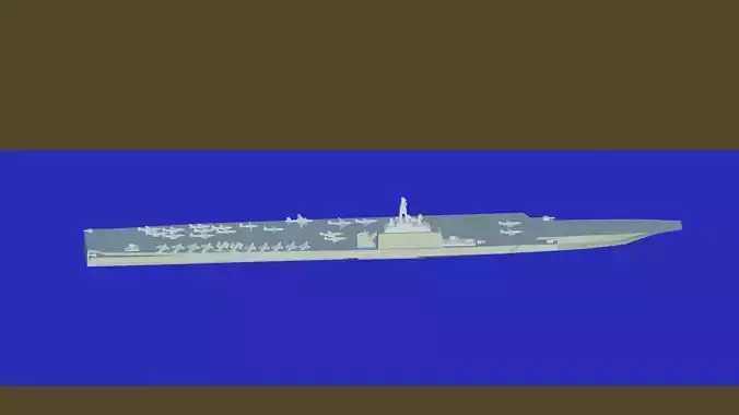 Aircraft carrier Project 1235 3D print model